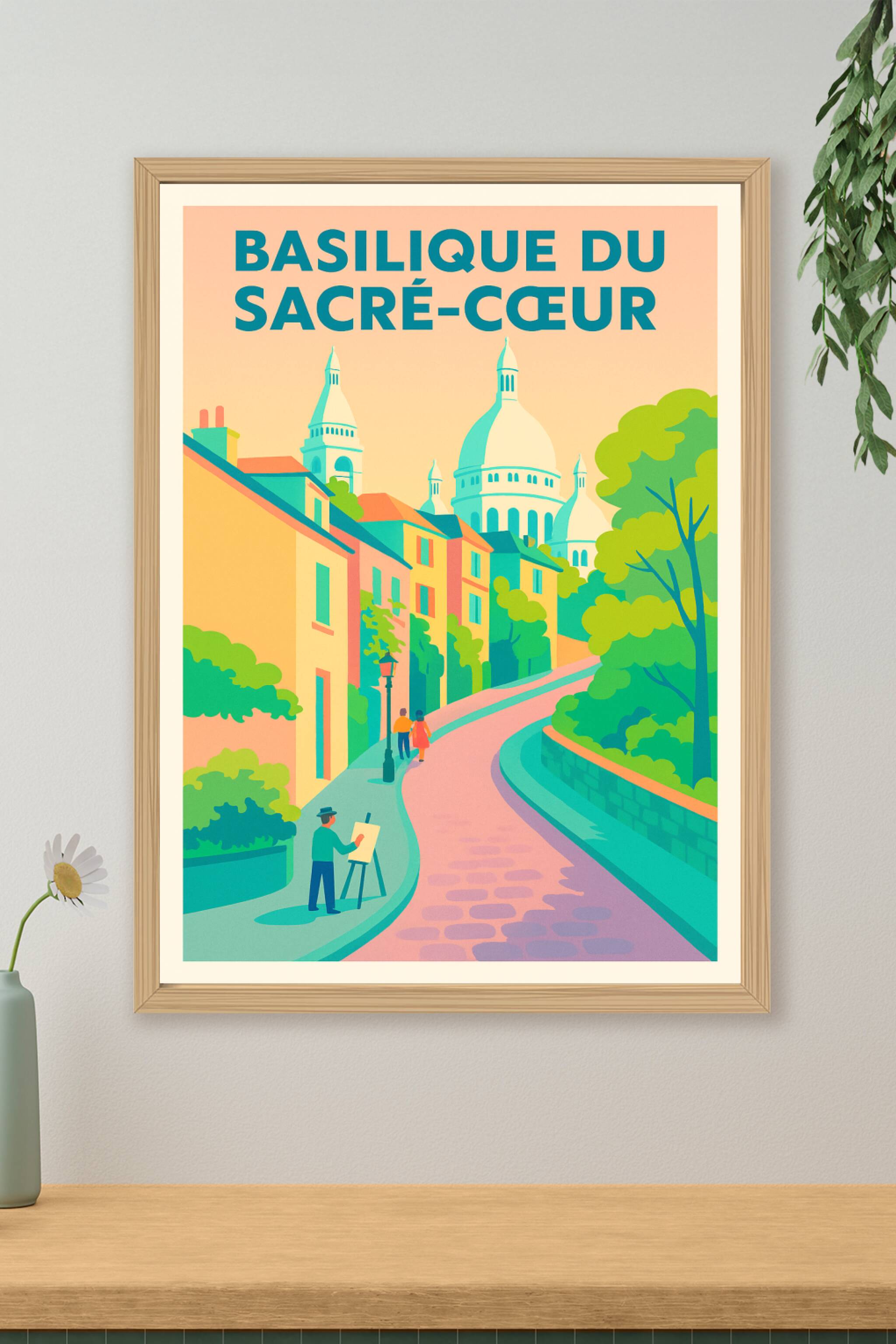 Affiche de Basilique du Sacré-Cœur - Le charme intemporel de Montmartre