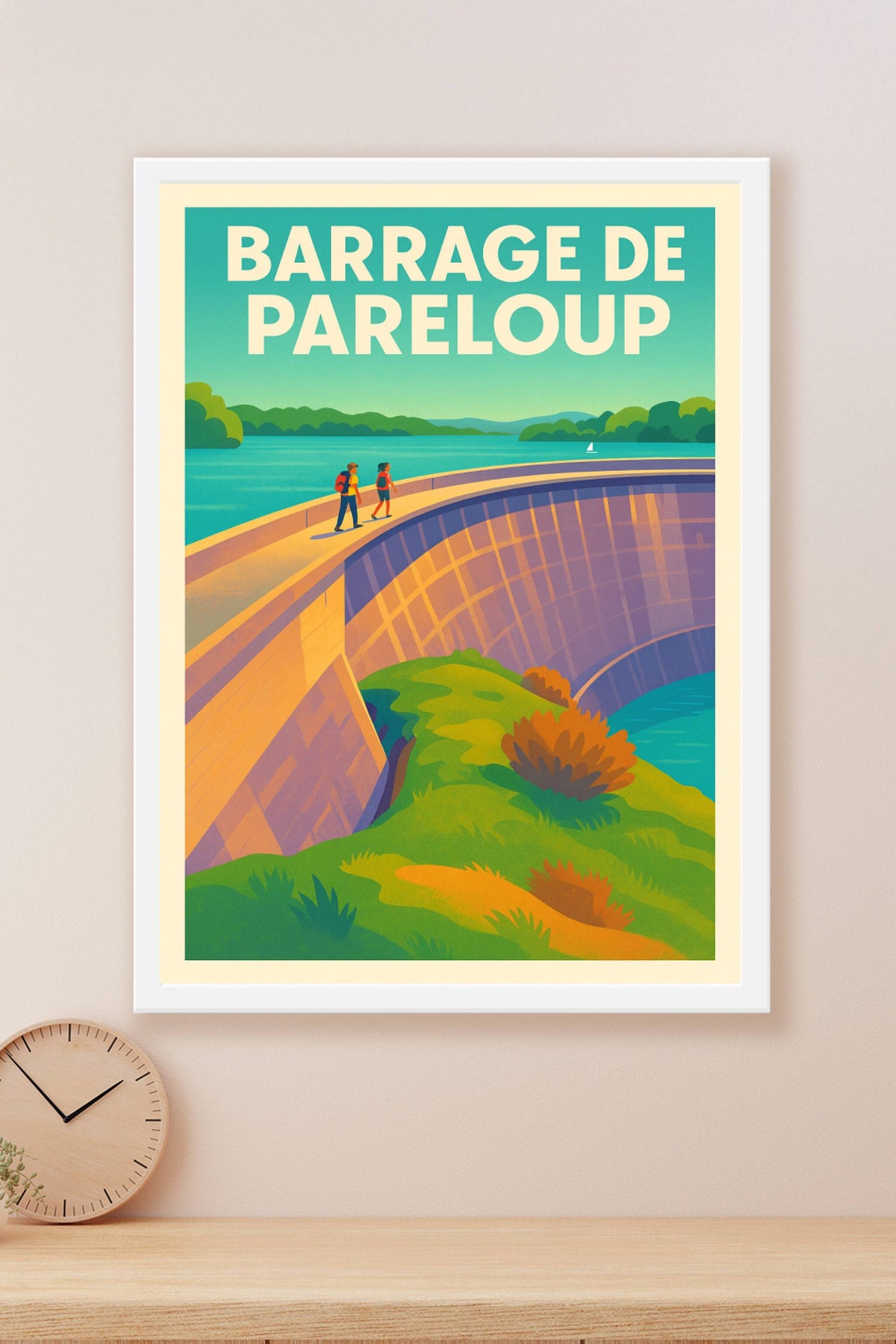 Affiche de Barrage de Pareloup - L'immensité de l'Aveyron au format Fine Art