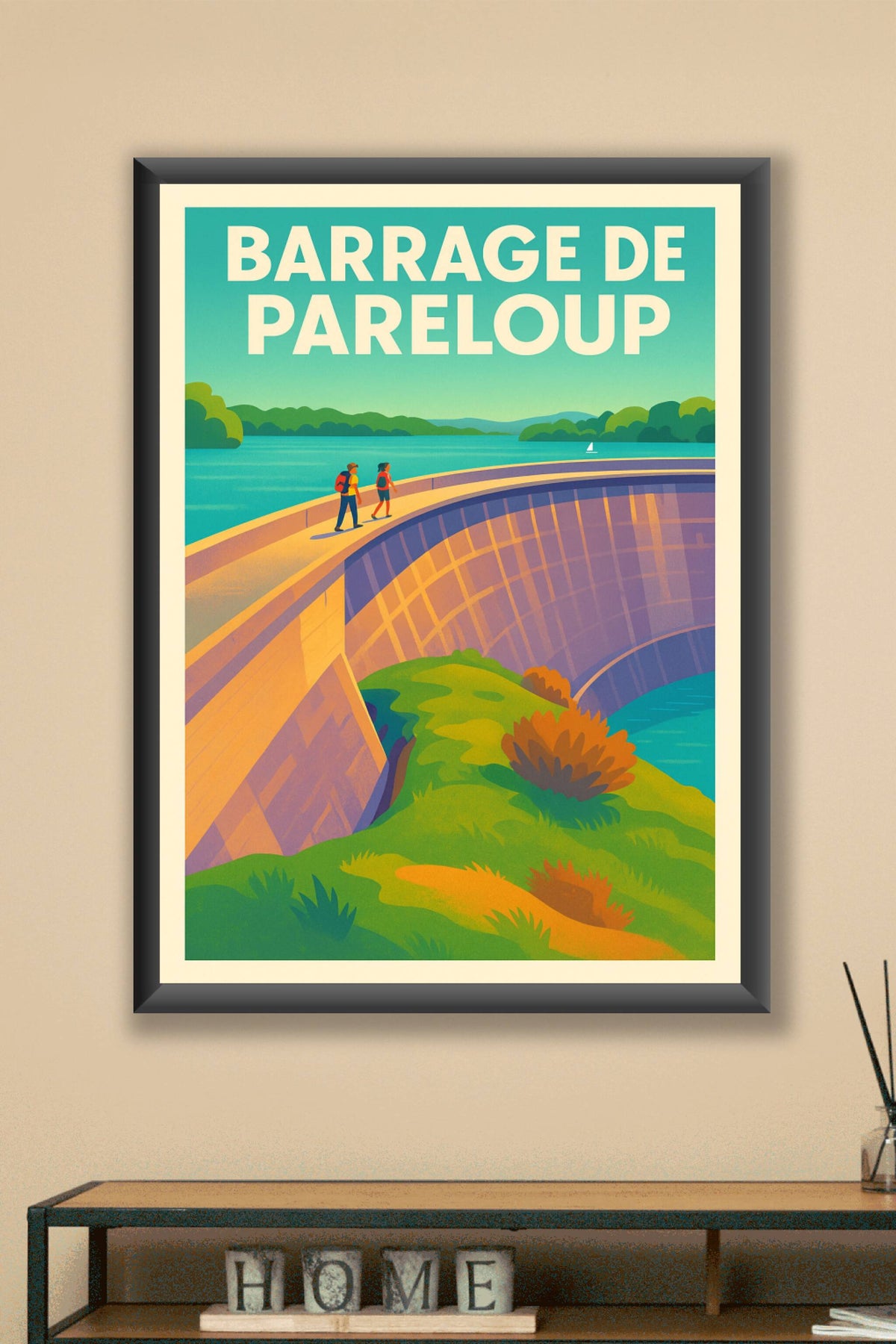 Affiche de Barrage de Pareloup - L'immensité de l'Aveyron au format Fine Art