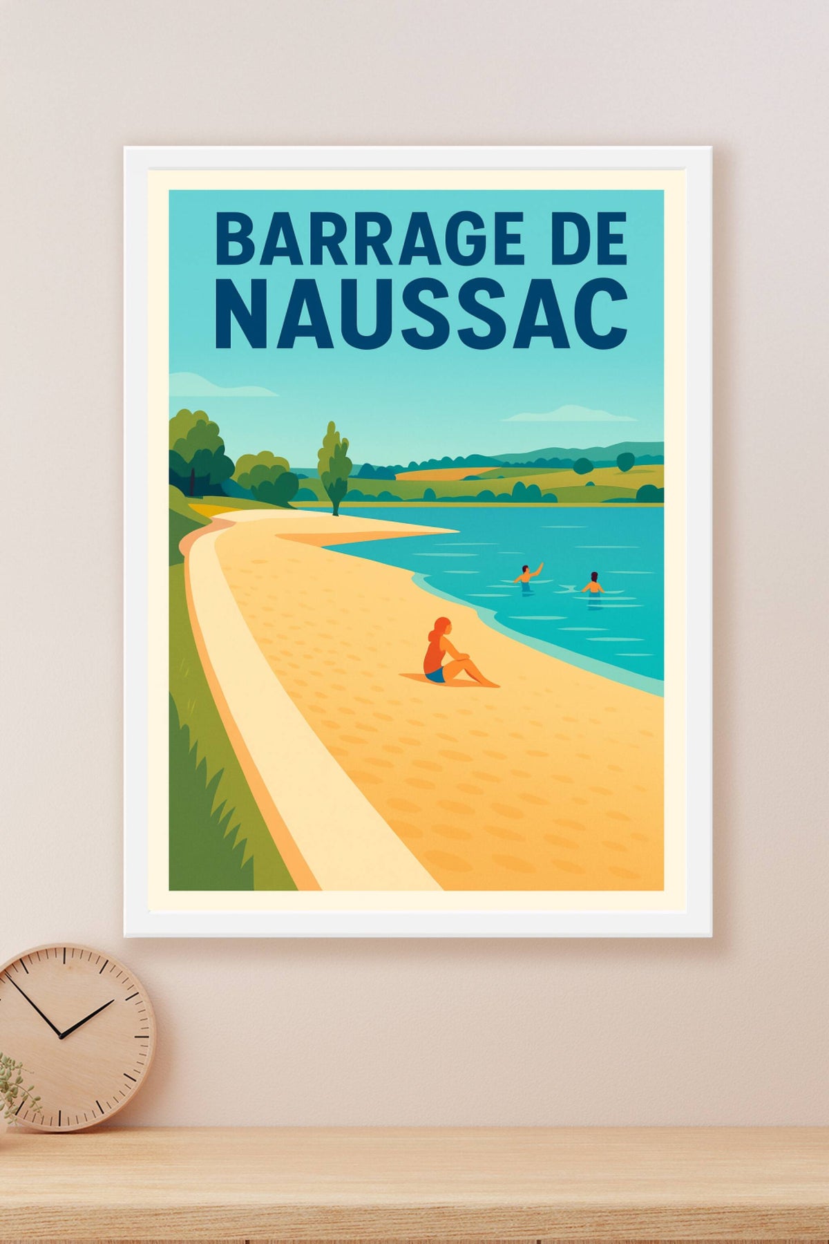 Affiche de Barrage de Naussac - Évasion solaire au cœur de la Lozère