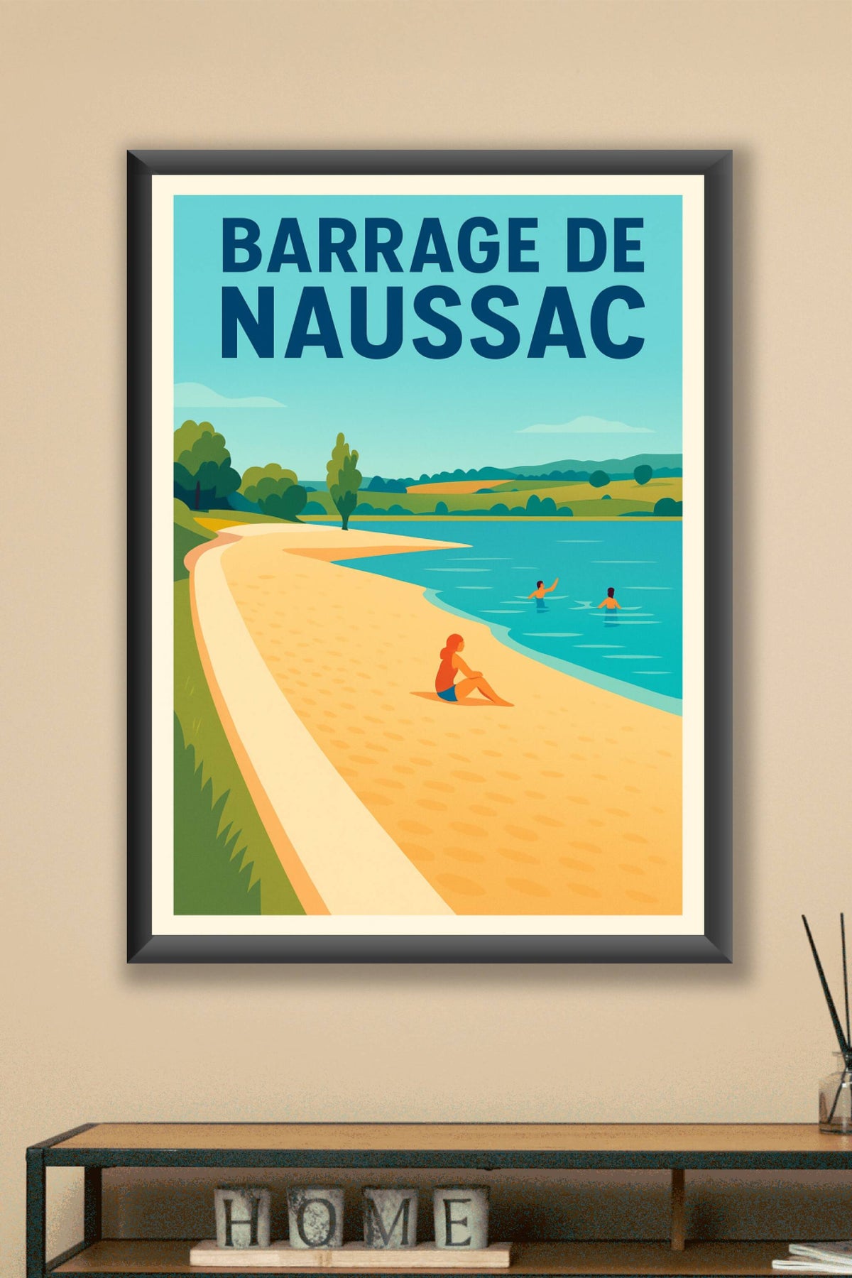 Affiche de Barrage de Naussac - Évasion solaire au cœur de la Lozère