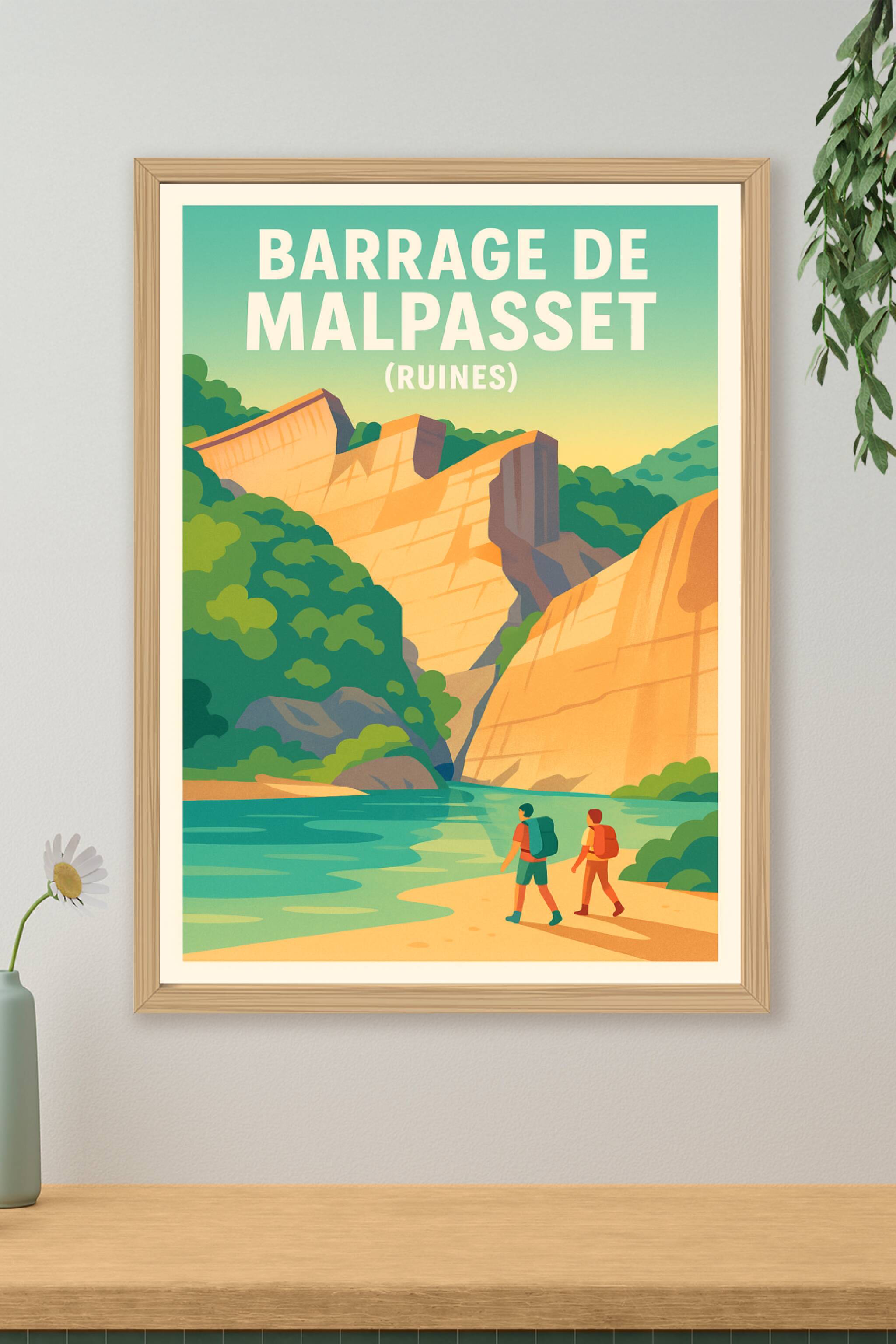 Affiche de Barrage de Malpasset - Un voyage au cœur de l'histoire et de la nature