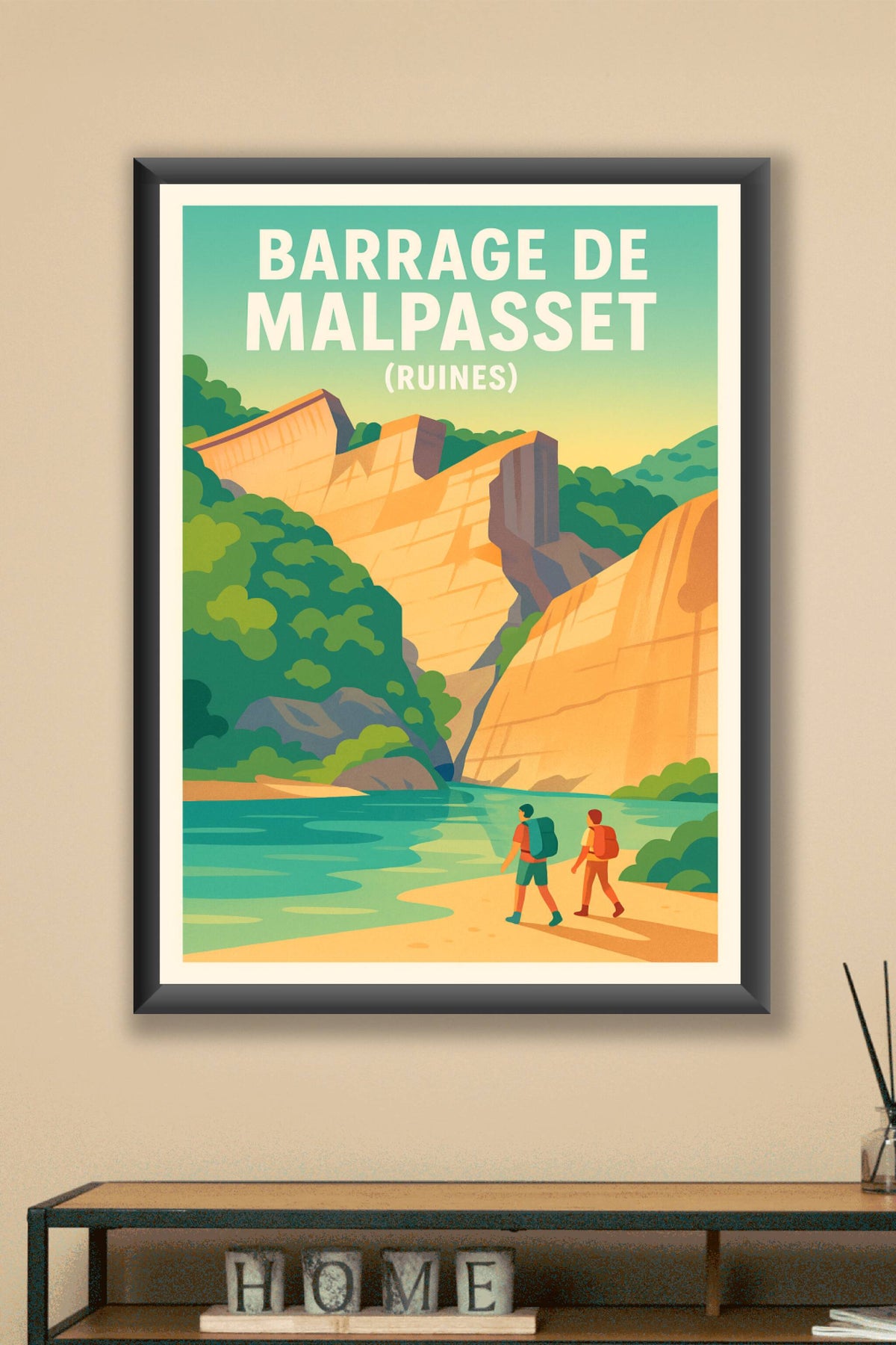 Affiche de Barrage de Malpasset - Un voyage au cœur de l'histoire et de la nature