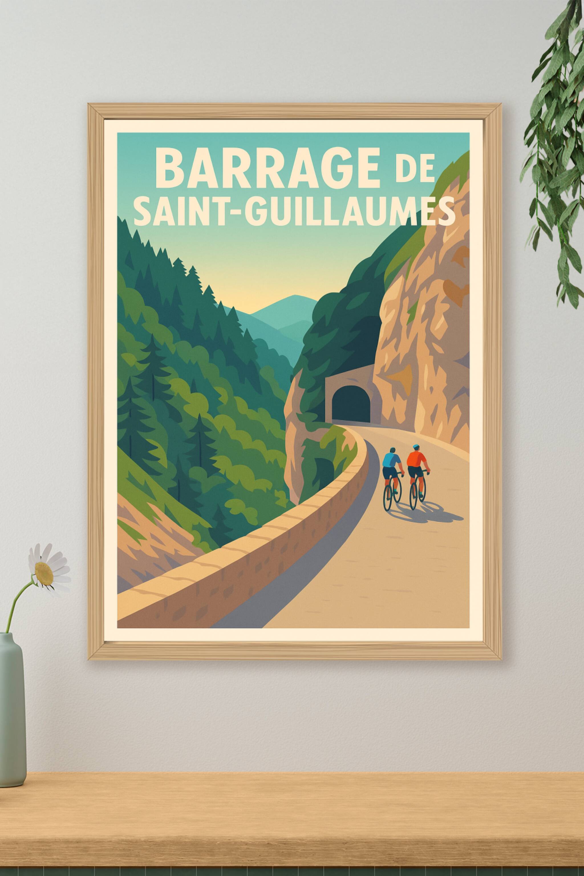 Affiche de Barrage de Saint-Guillaumes - L'échappée belle au cœur des montagnes
