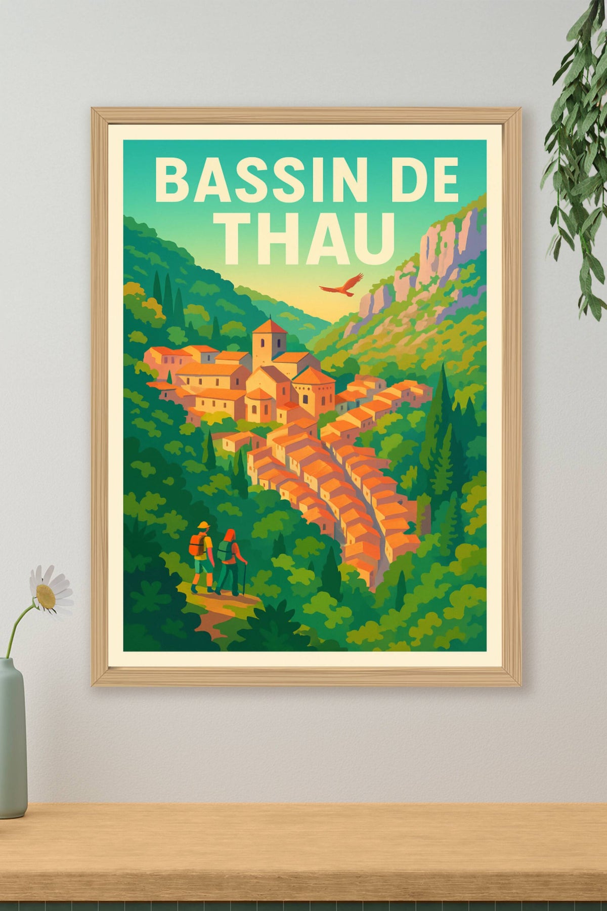 Affiche de Bassin de Thau - L'élégance méditerranéenne en version vintage