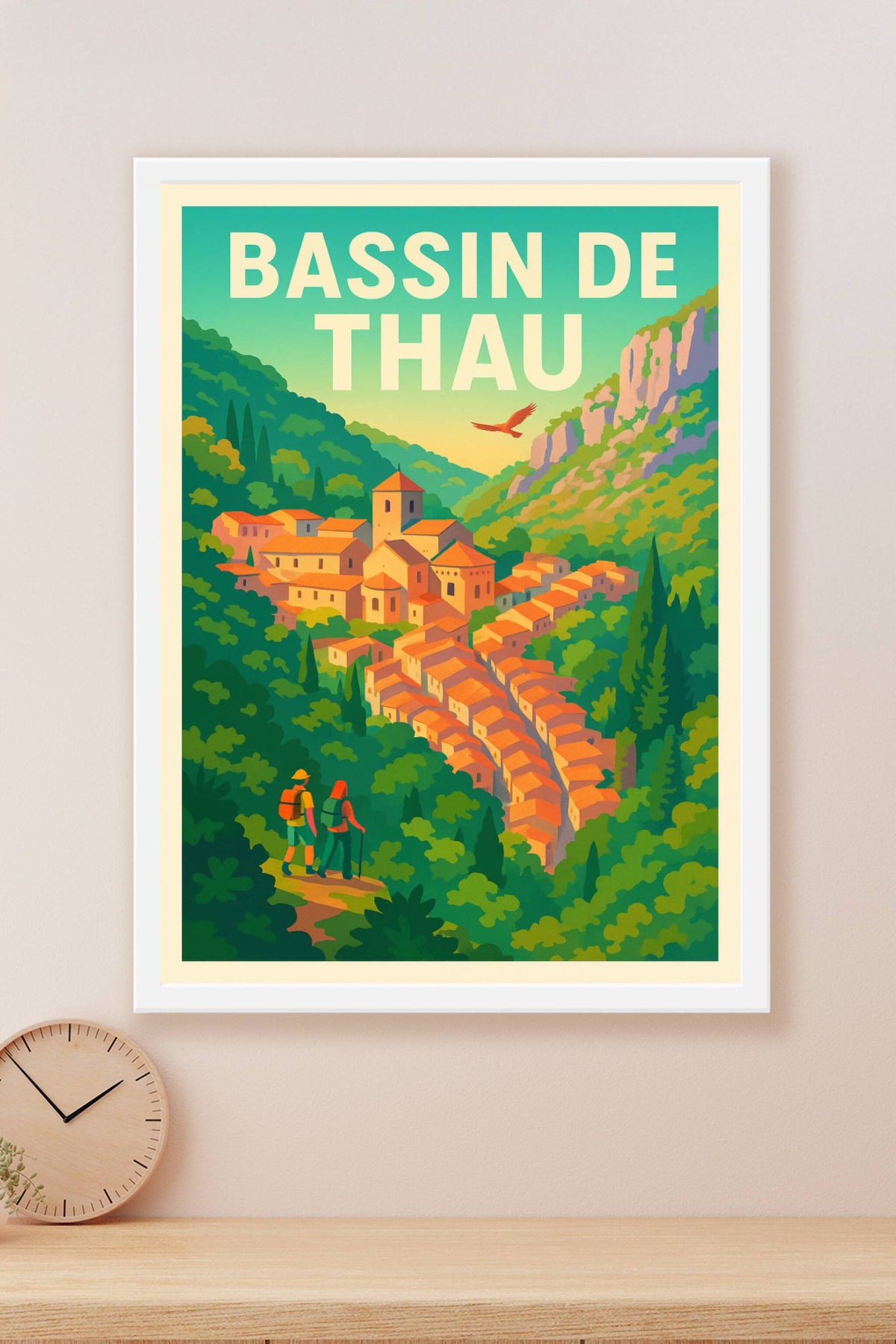 Affiche de Bassin de Thau - L'élégance méditerranéenne en version vintage