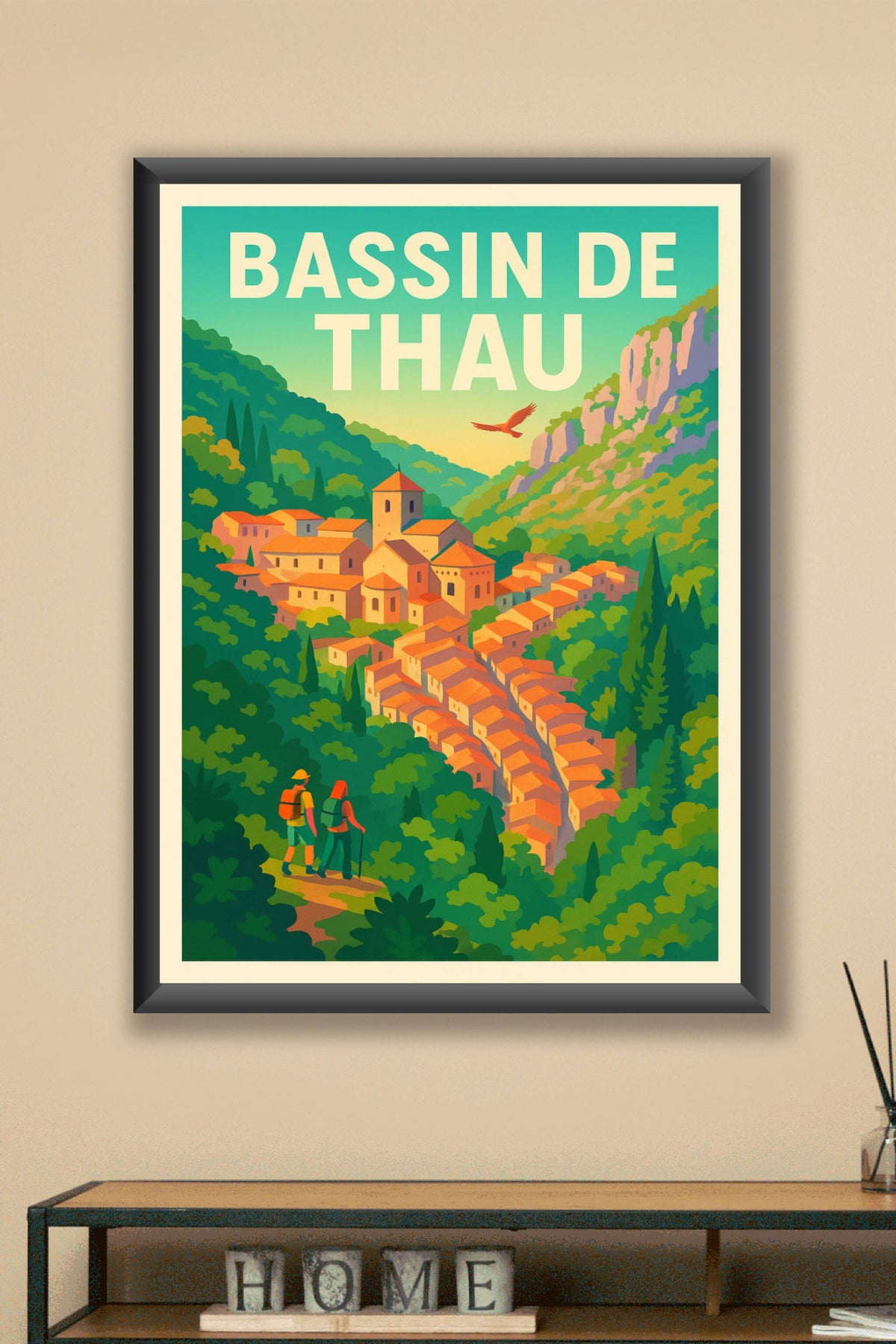 Affiche de Bassin de Thau - L'élégance méditerranéenne en version vintage