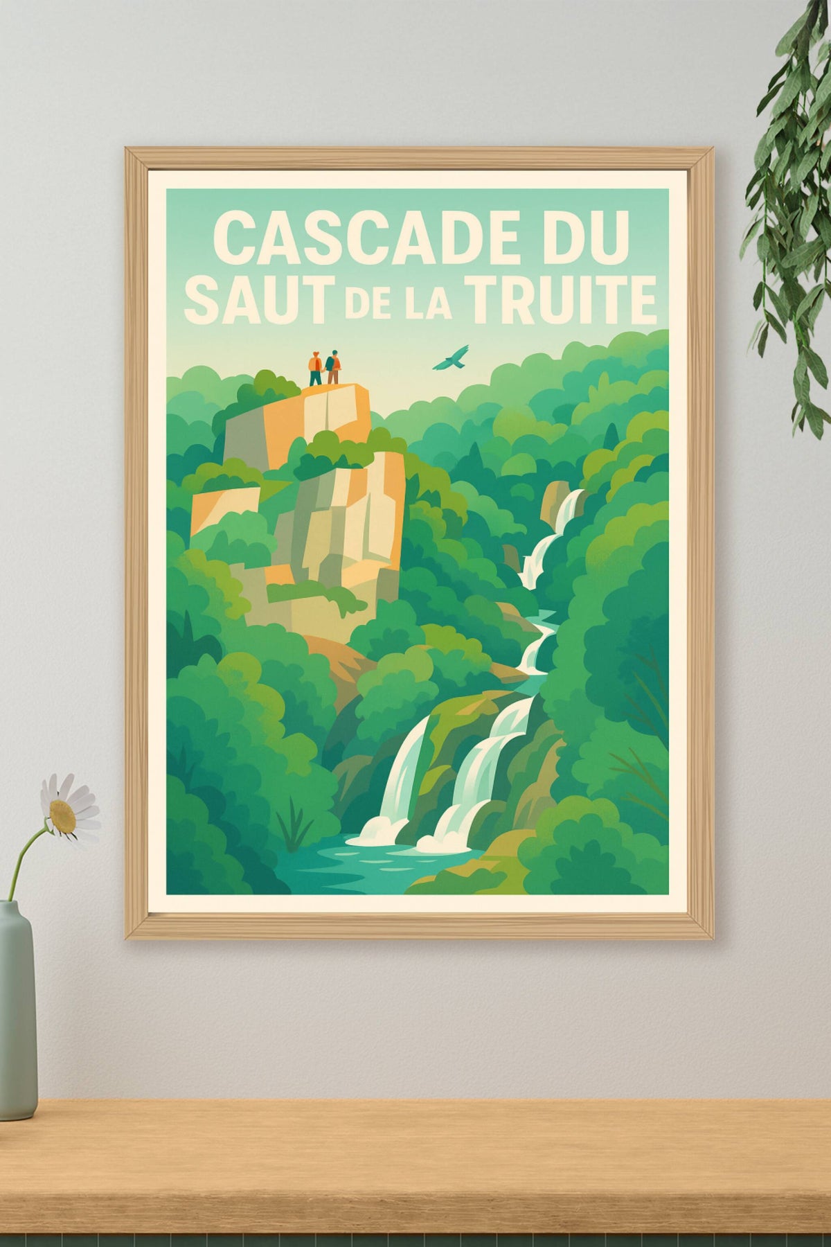 Affiche de Cascade du Saut de la Truite - L'éclat sauvage de la nature