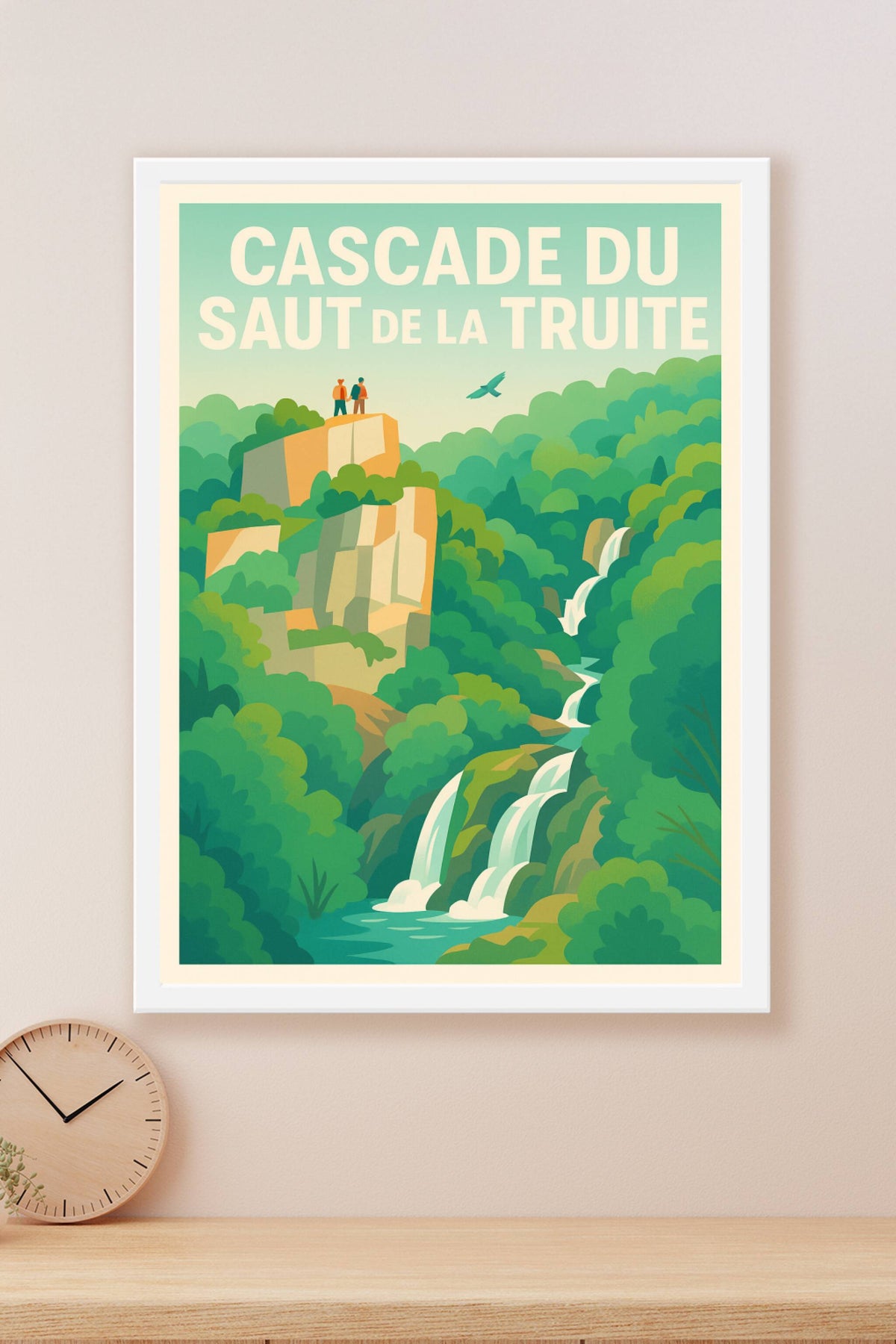 Affiche de Cascade du Saut de la Truite - L'éclat sauvage de la nature