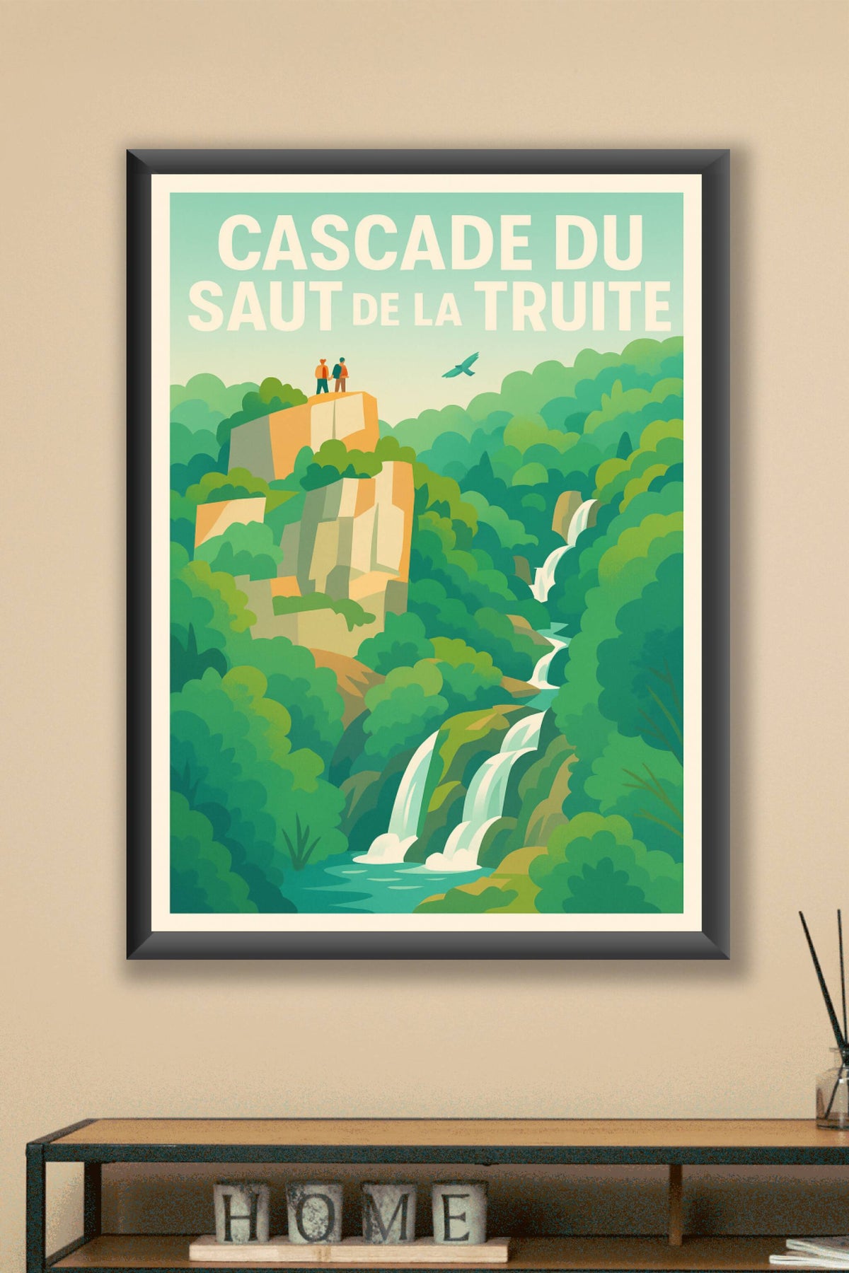 Affiche de Cascade du Saut de la Truite - L'éclat sauvage de la nature