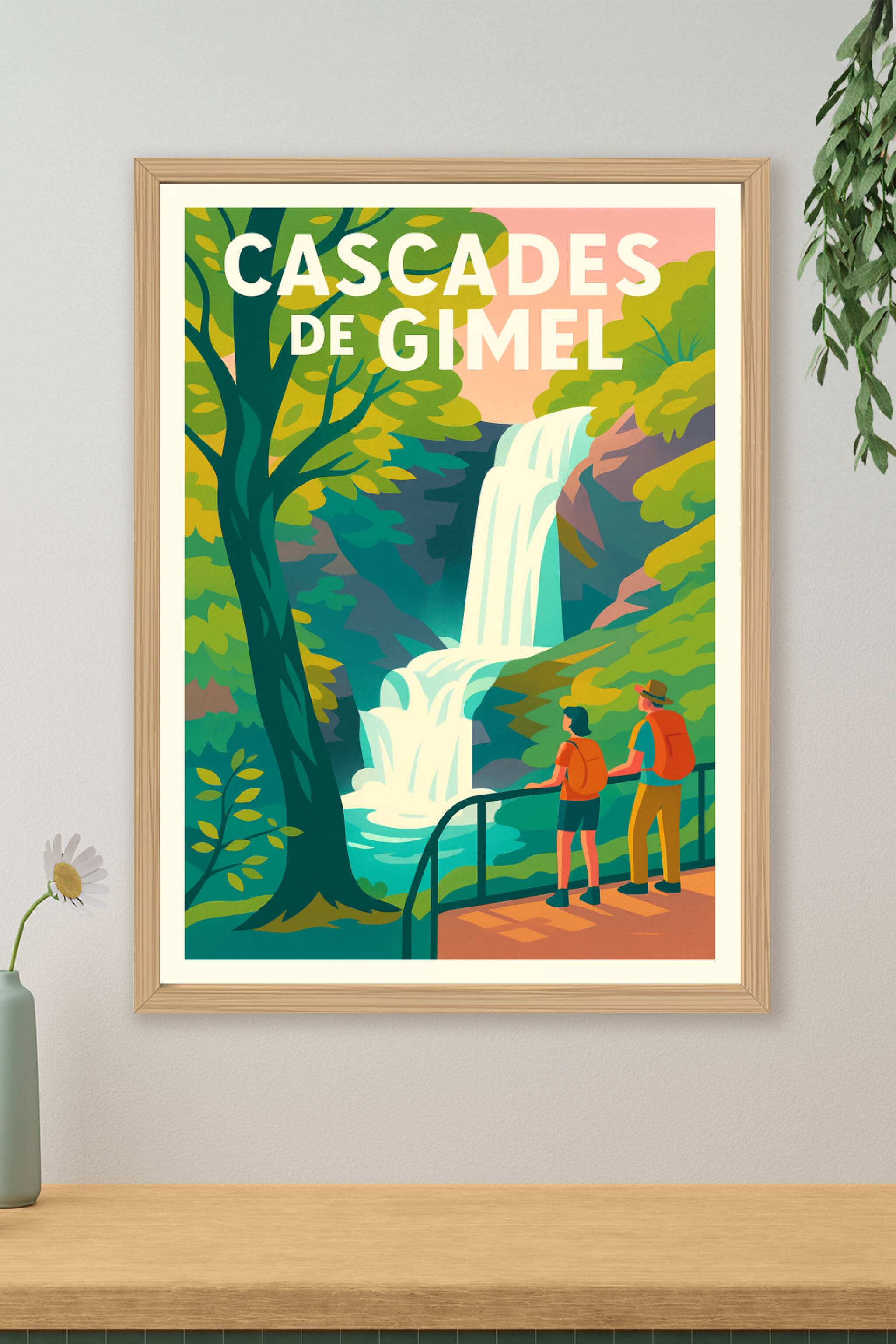 Affiche de Cascades de Gimel - La nature sauvage au cœur de la Corrèze