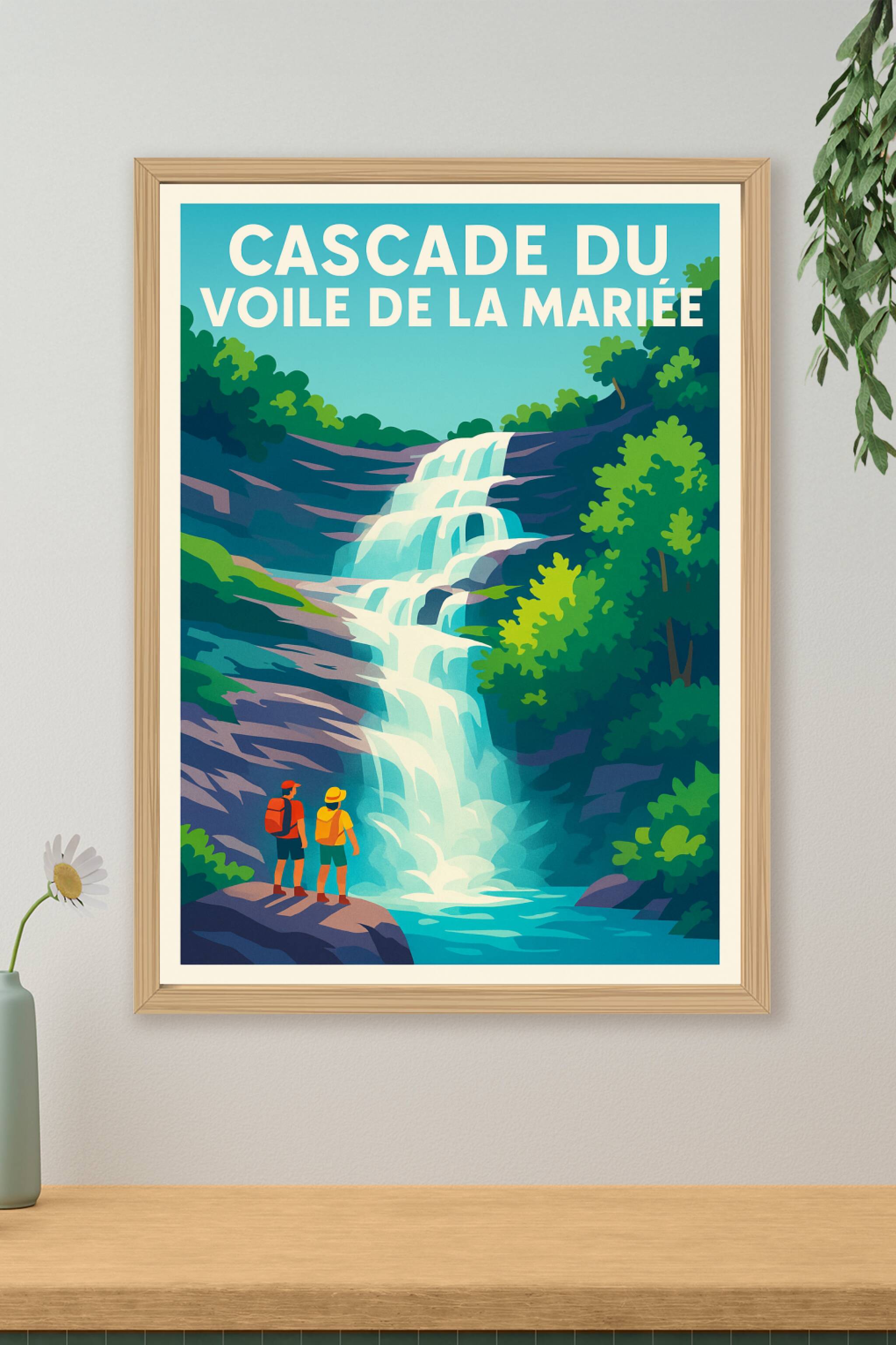 Affiche de Cascade du Voile de la Mariée - L'éclat pur de la nature sauvage
