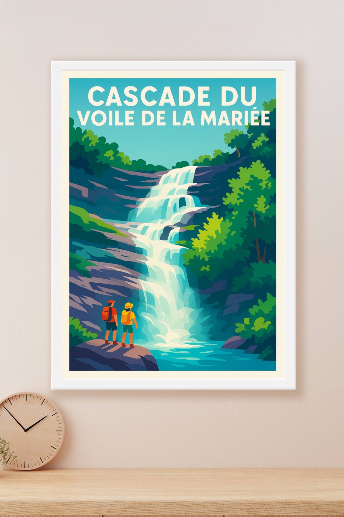 Affiche de Cascade du Voile de la Mariée - L'éclat pur de la nature sauvage