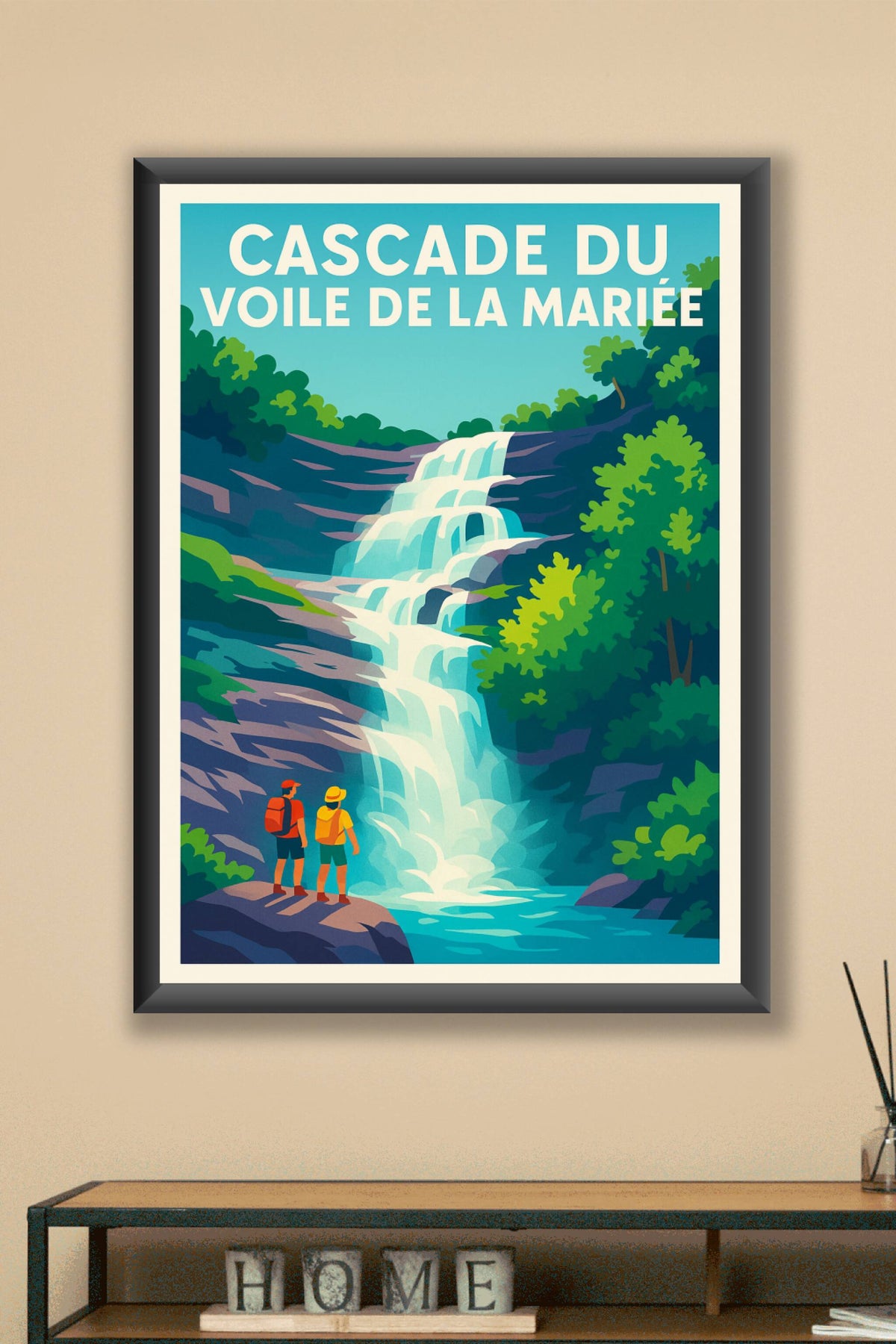 Affiche de Cascade du Voile de la Mariée - L'éclat pur de la nature sauvage