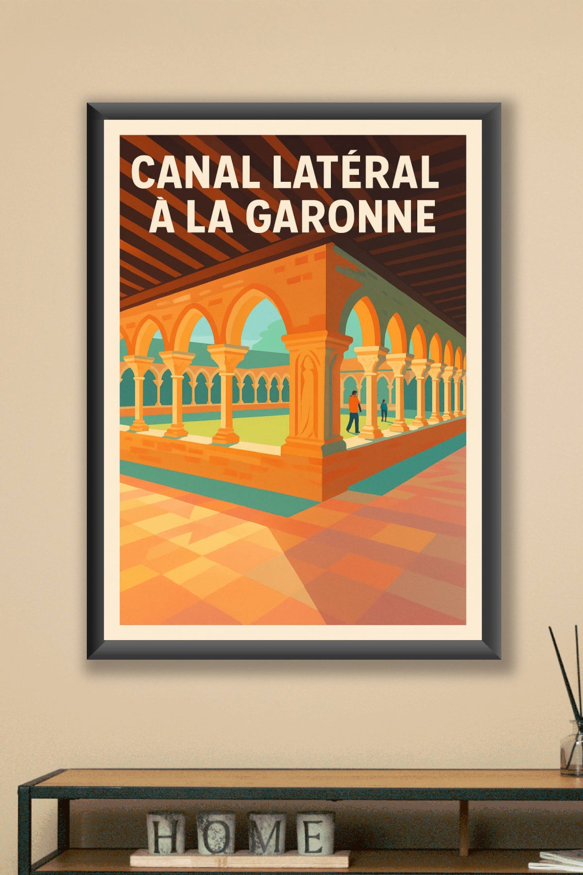 Affiche de Canal latéral à la Garonne - L'élégance du patrimoine occitan