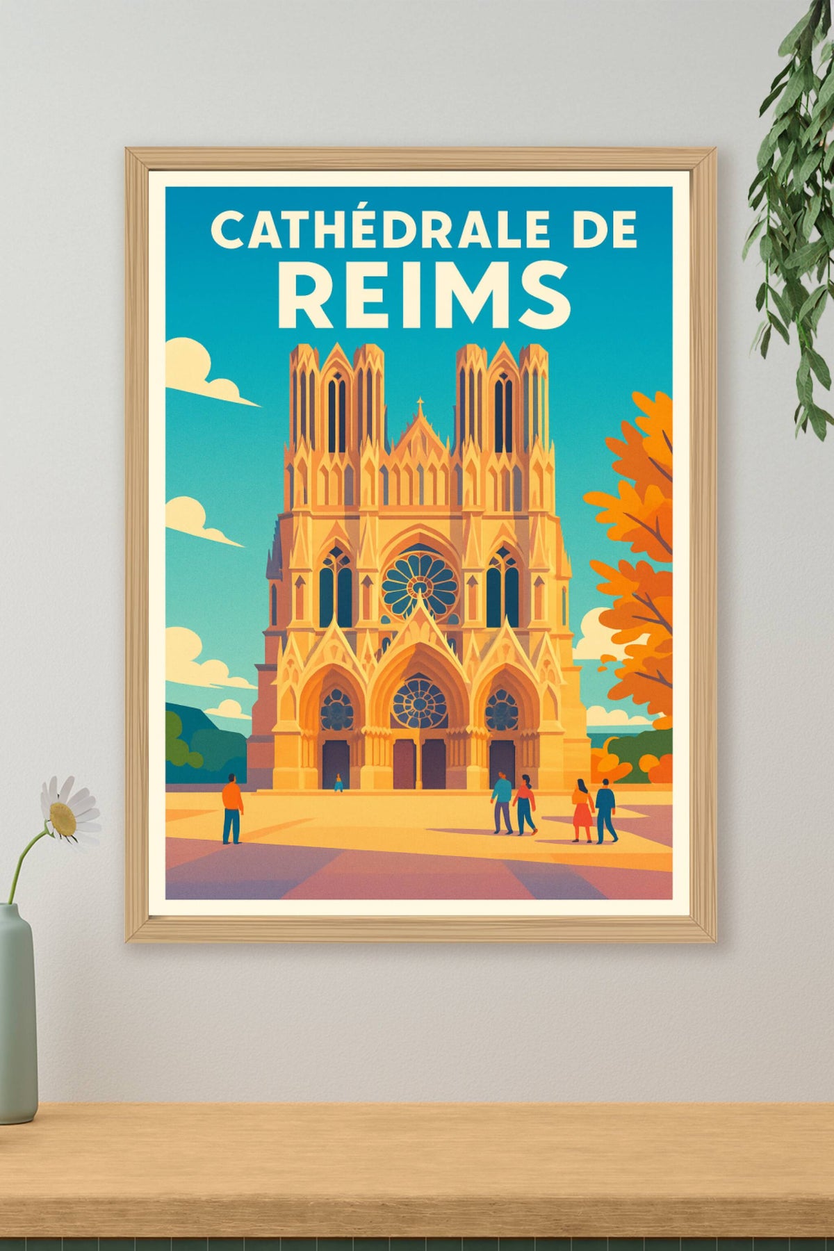 Affiche de Cathédrale de Reims - Le joyau du sacre des rois en décoration