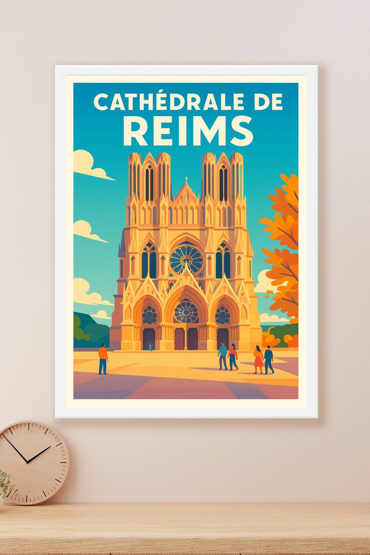 Affiche de Cathédrale de Reims - Le joyau du sacre des rois en décoration