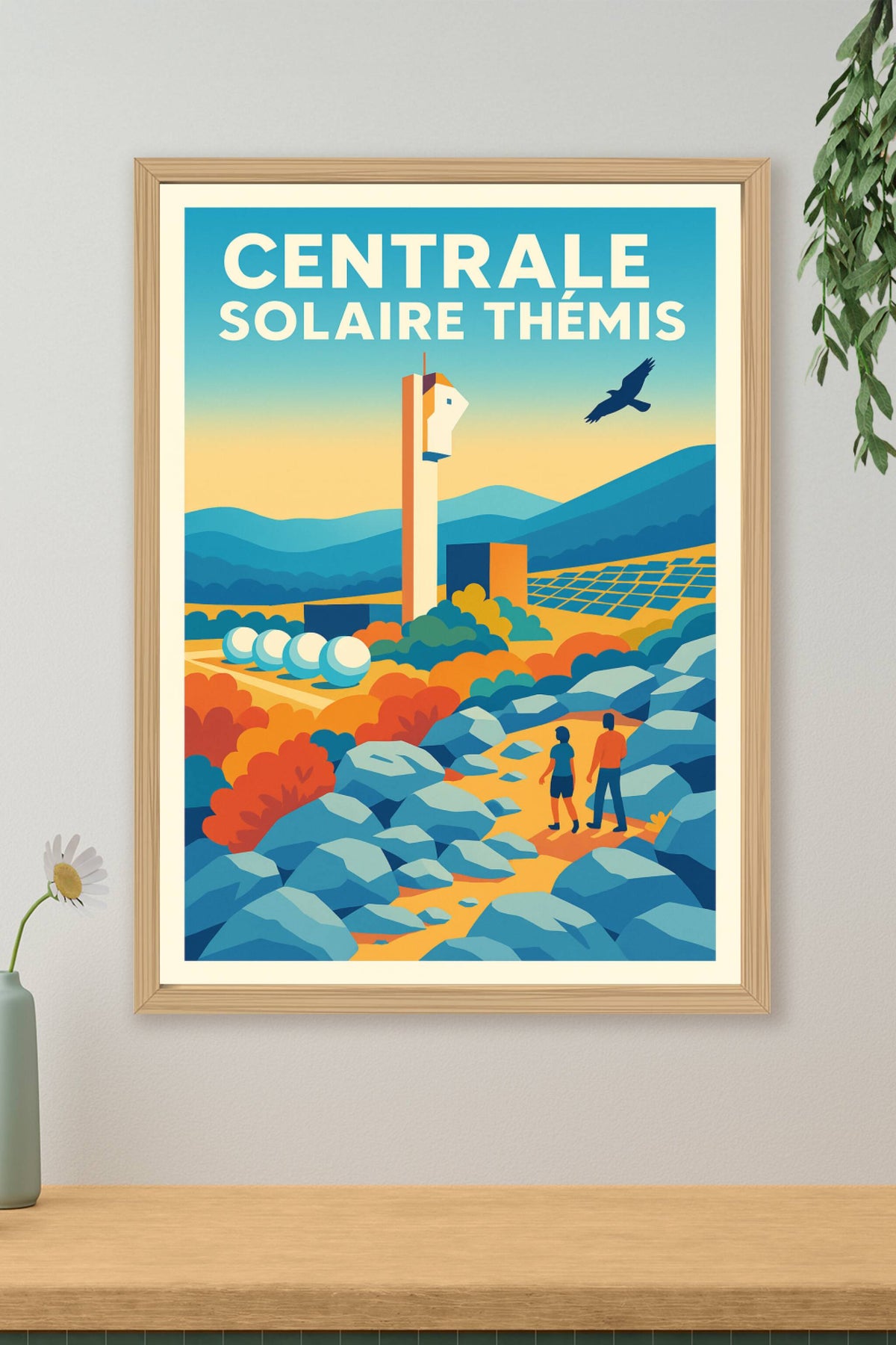 Affiche de Centrale solaire Thémis - L'énergie pure des Pyrénées