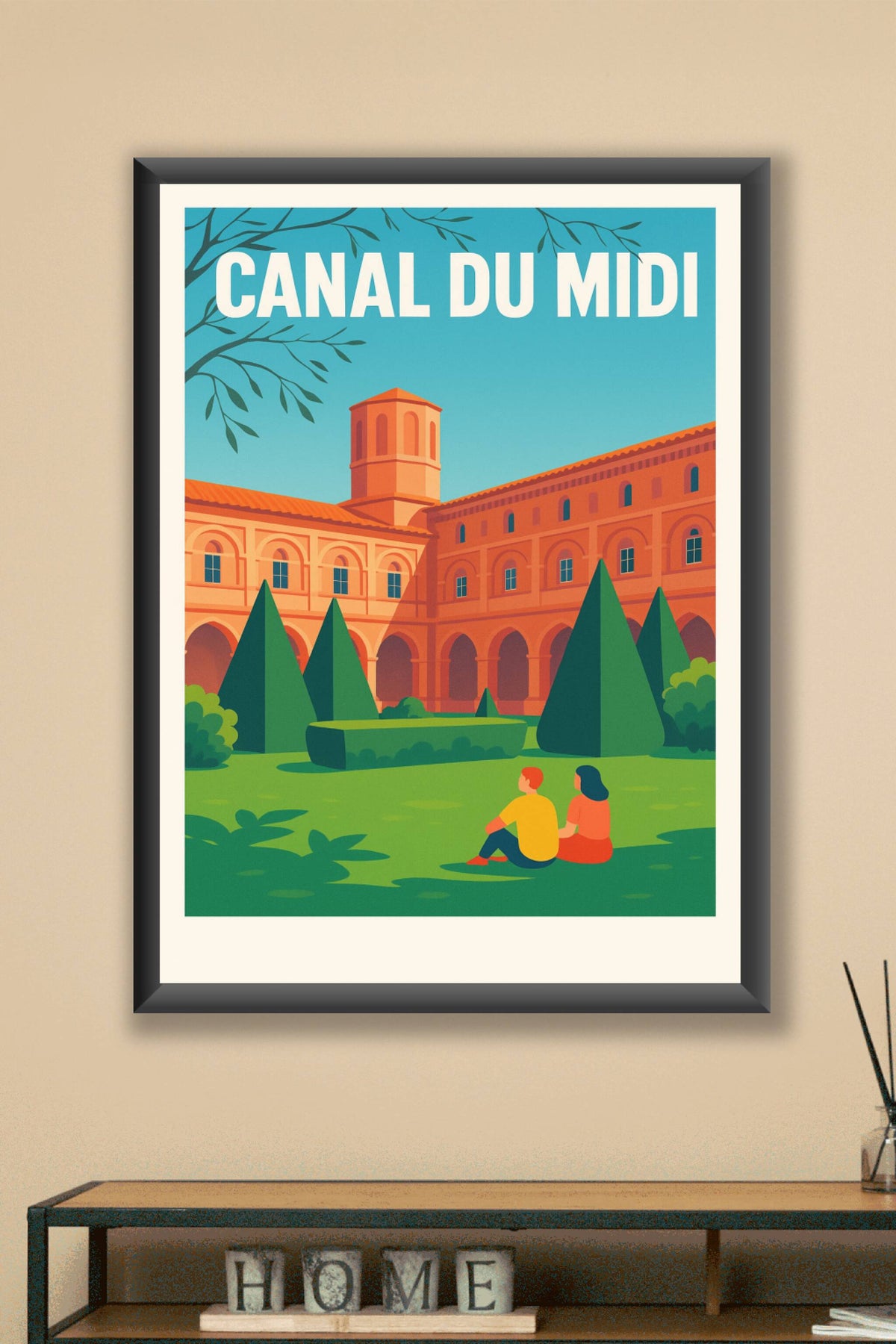 Affiche de Canal du Midi - L'élégance du patrimoine occitan
