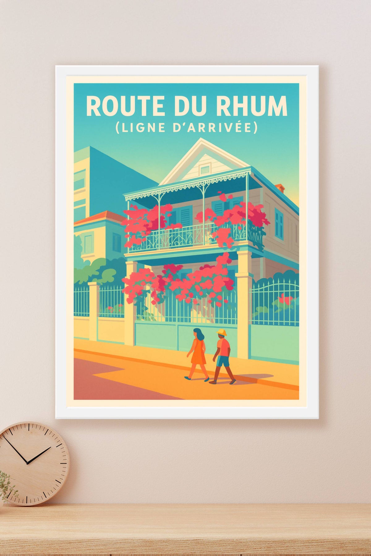 Affiche de Route du Rhum - L'arrivée triomphale sous le soleil des Antilles