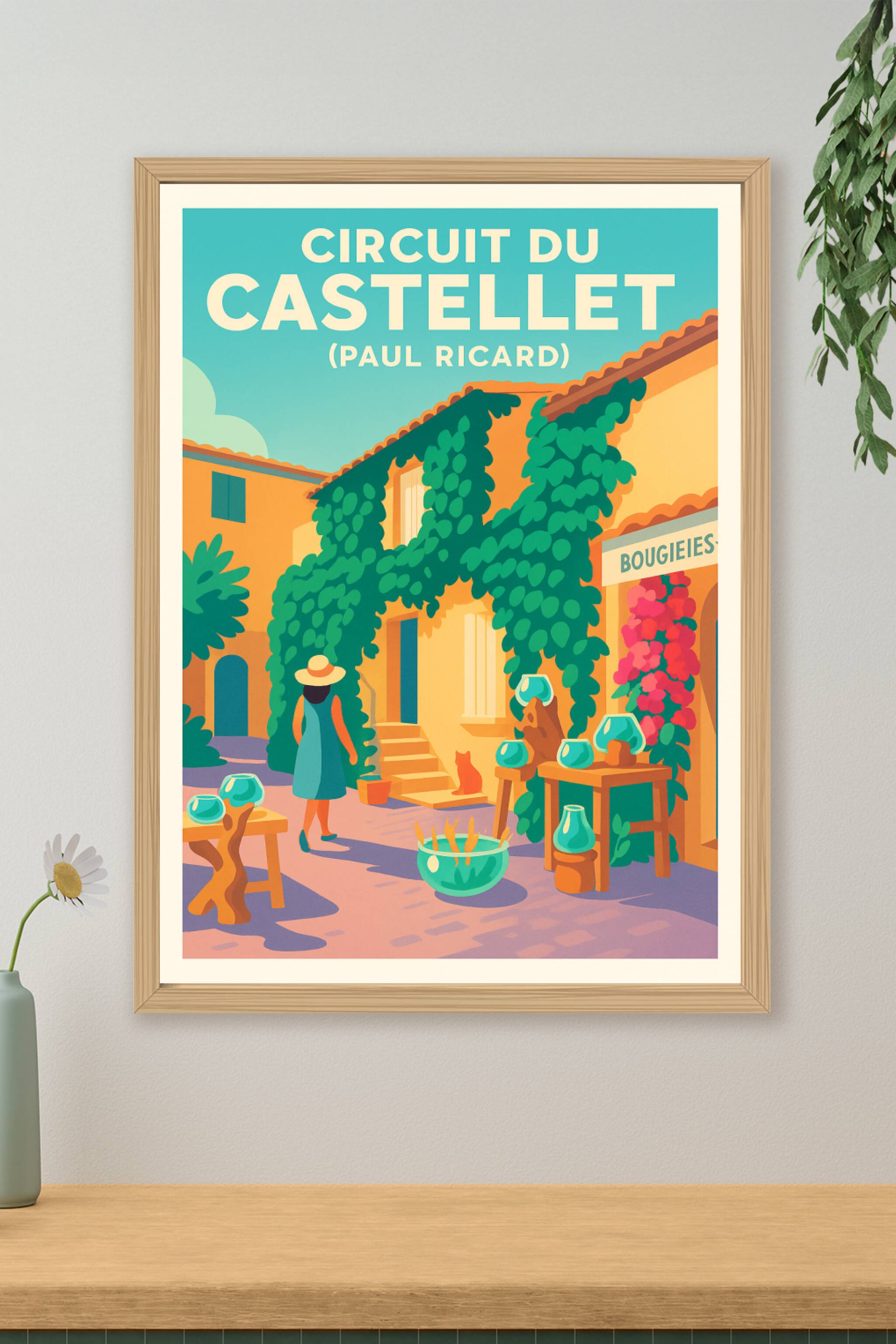 Affiche de Circuit du Castellet - L'élégance provençale entre sport et tradition