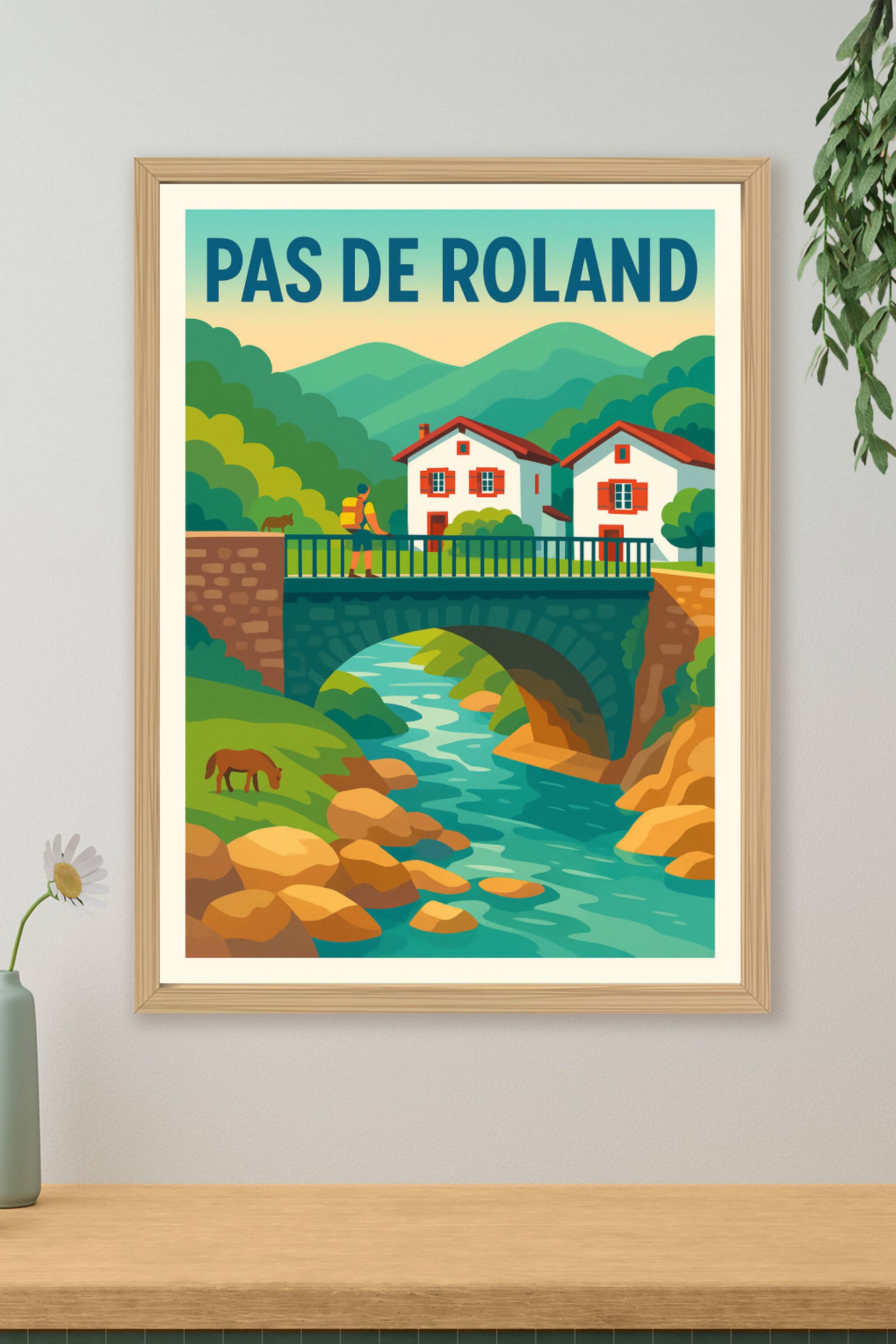 Affiche de Pas de Roland - L'âme sauvage du Pays Basque en illustration