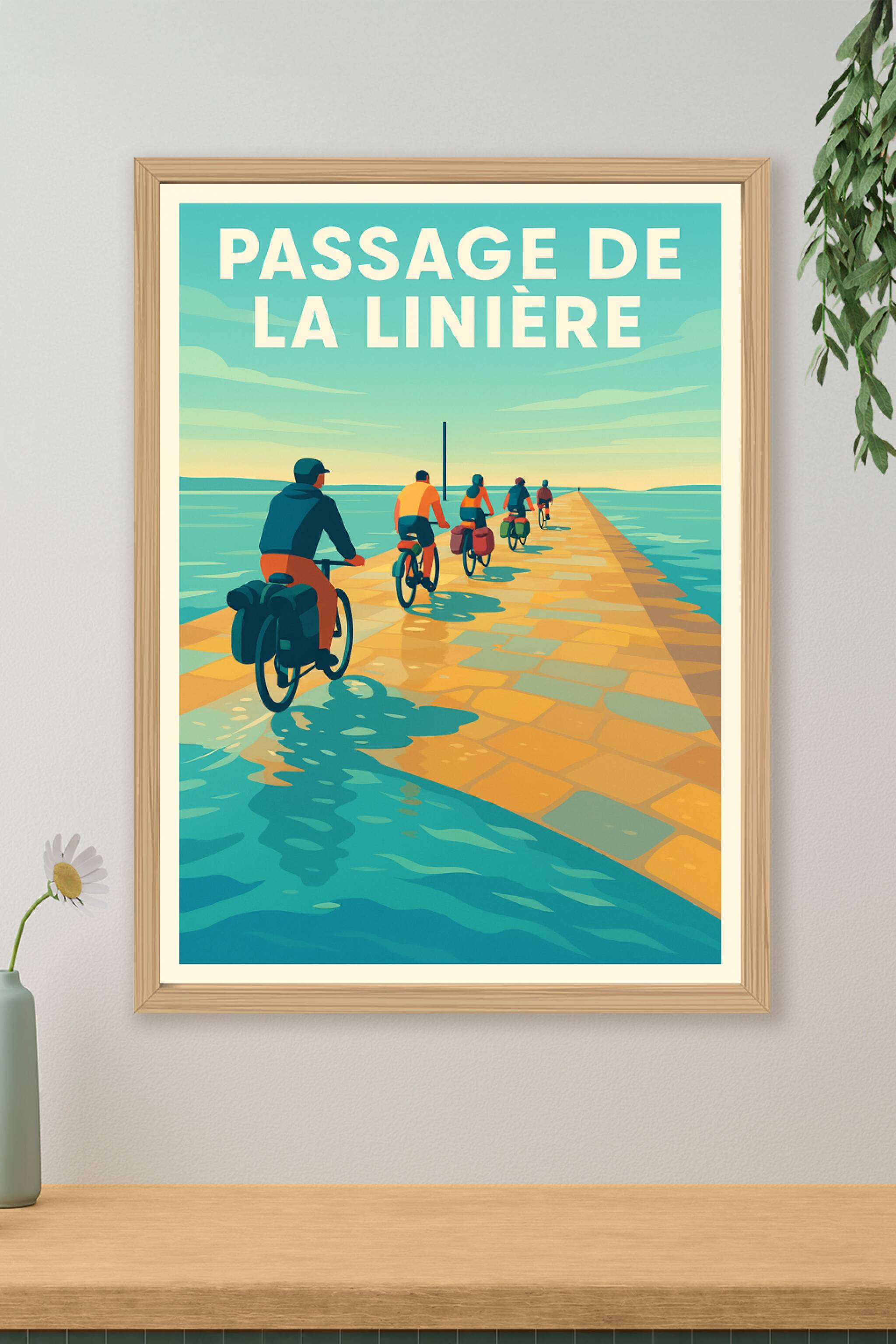 Affiche de Passage de la Linière - L'aventure à vélo entre terre et mer