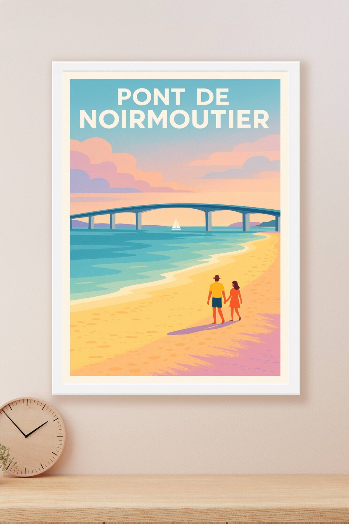 Affiche de Pont de Noirmoutier - Évasion iodée et douceur océane