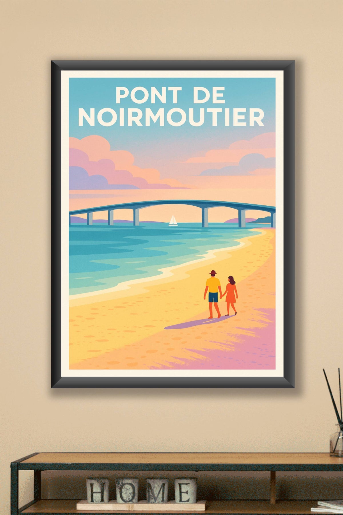 Affiche de Pont de Noirmoutier - Évasion iodée et douceur océane