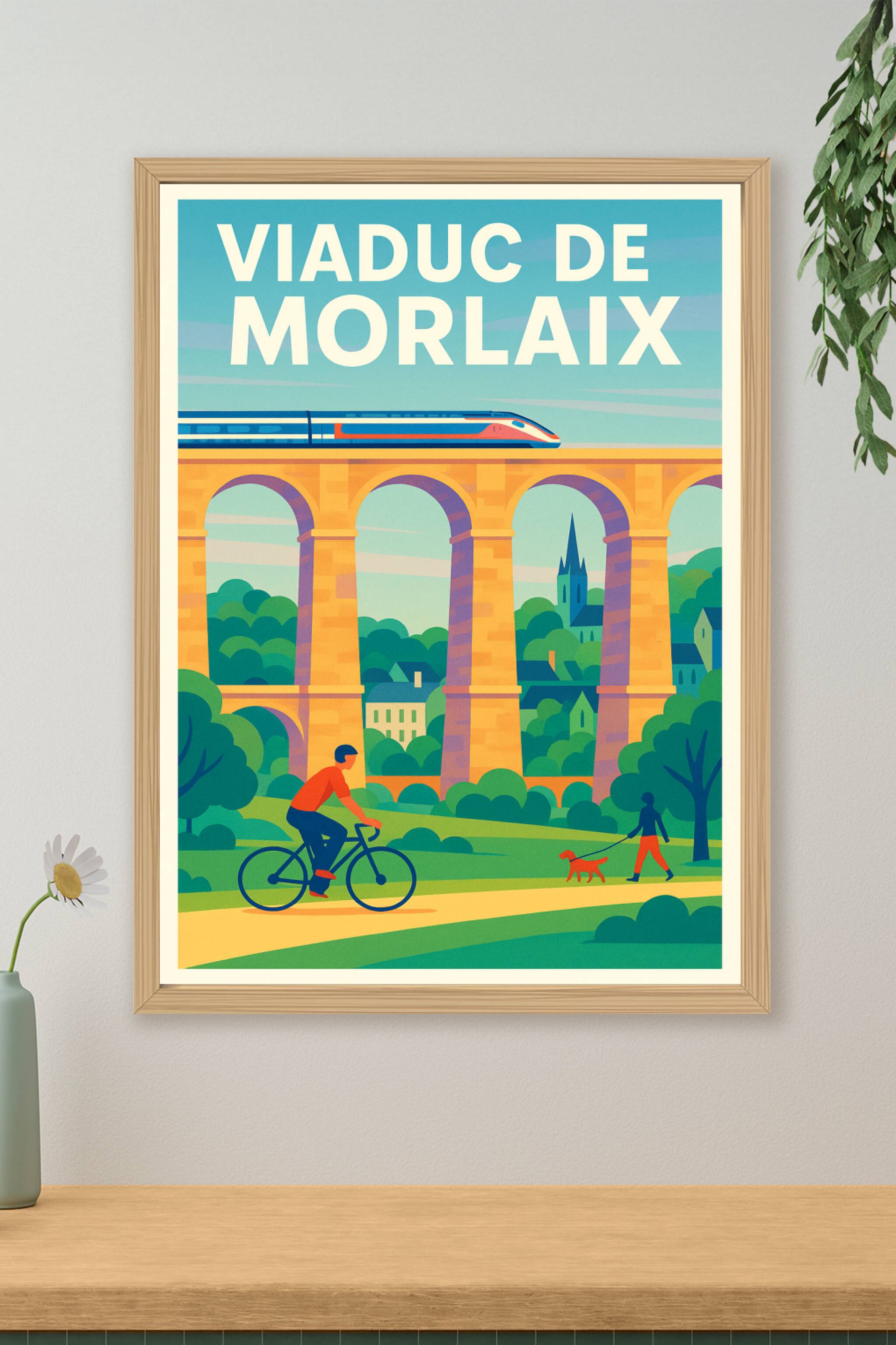 Affiche de Viaduc de Morlaix - L'emblème majestueux du Finistère