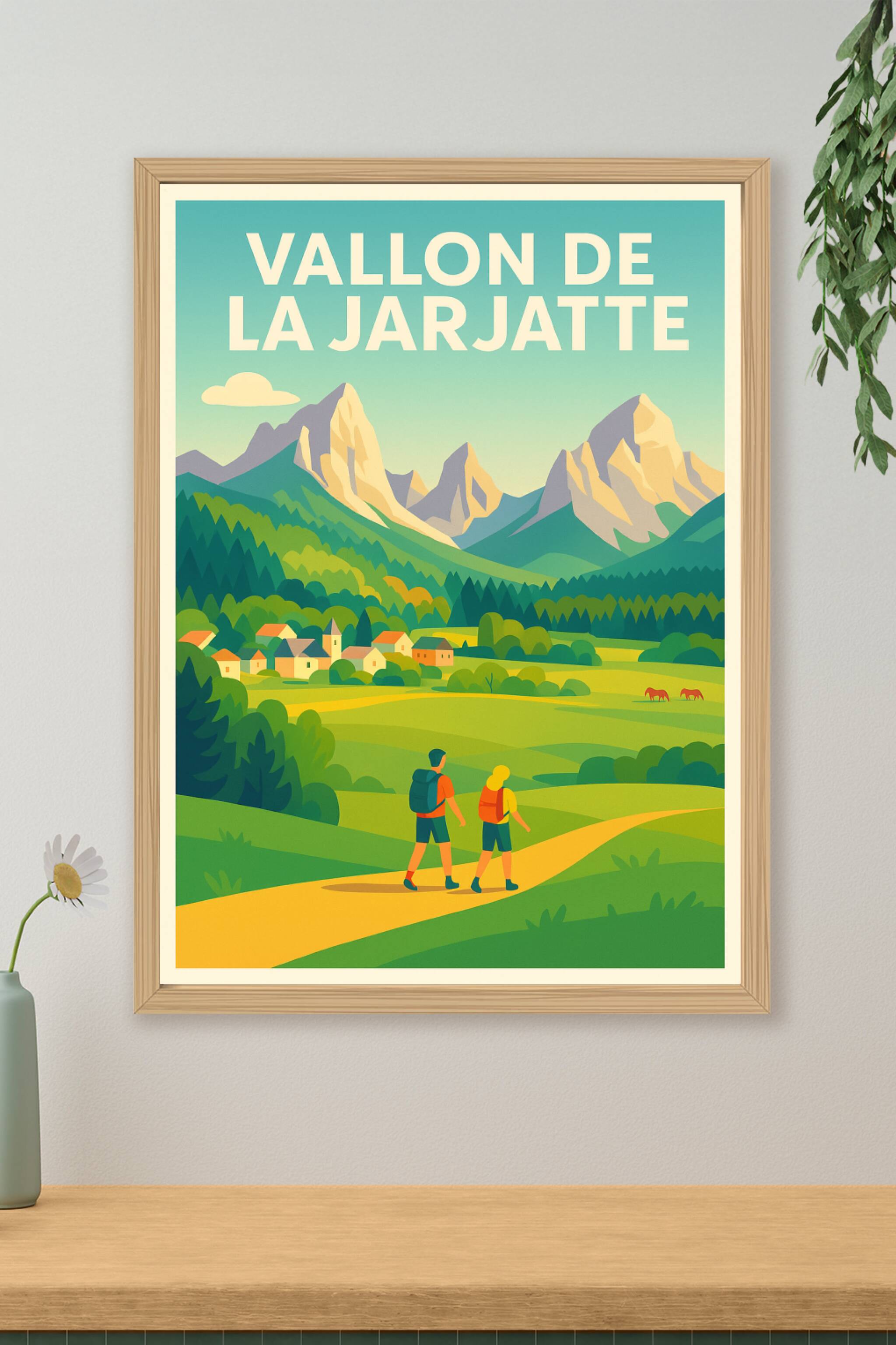 Affiche de Vallon de la Jarjatte - L'écrin majestueux des Alpes au cœur de votre déco