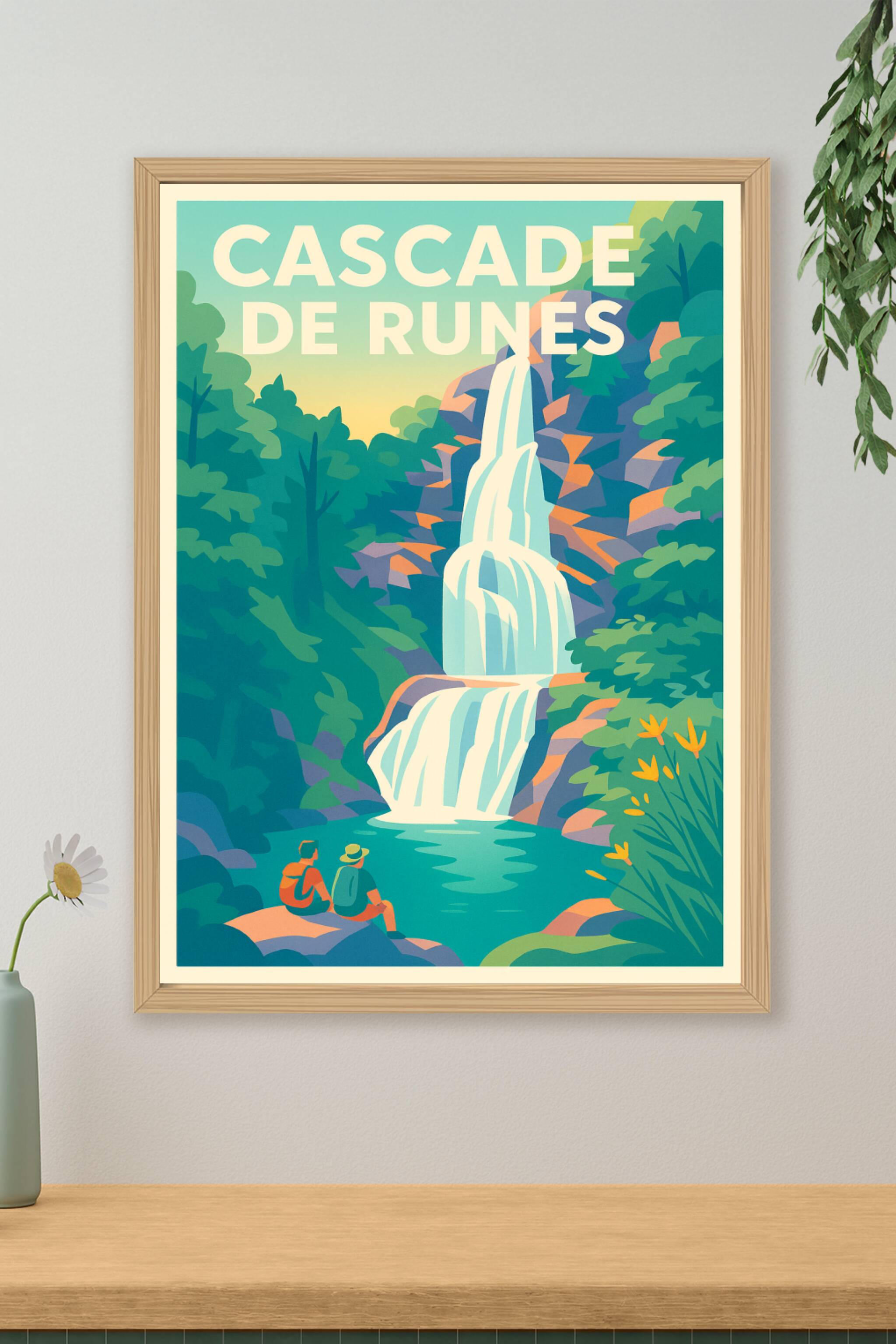 Affiche de Cascade de Runes - L'écrin sauvage de Lozère