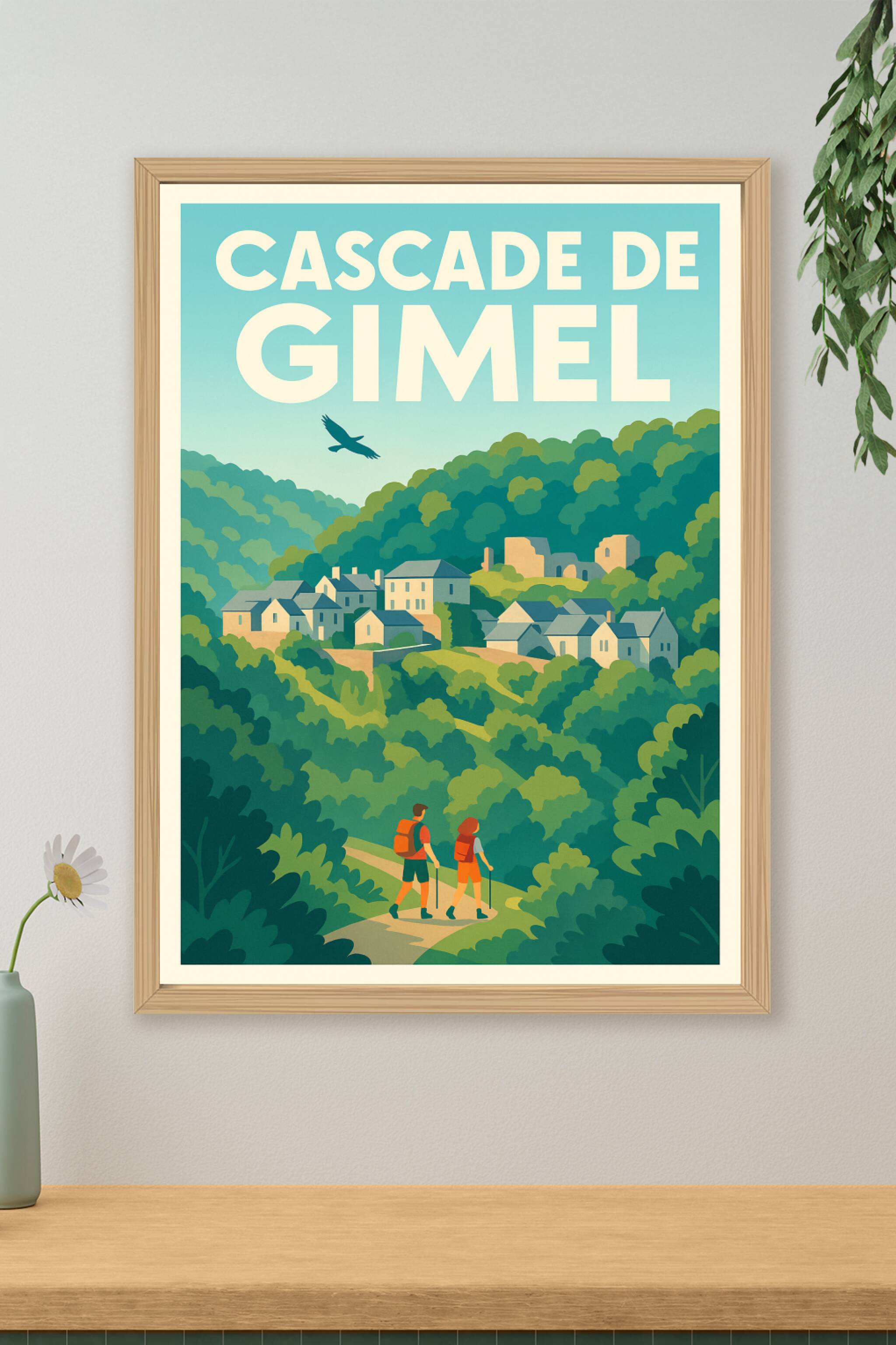 Affiche de Cascade de Gimel - La nature sauvage et authentique de la Corrèze