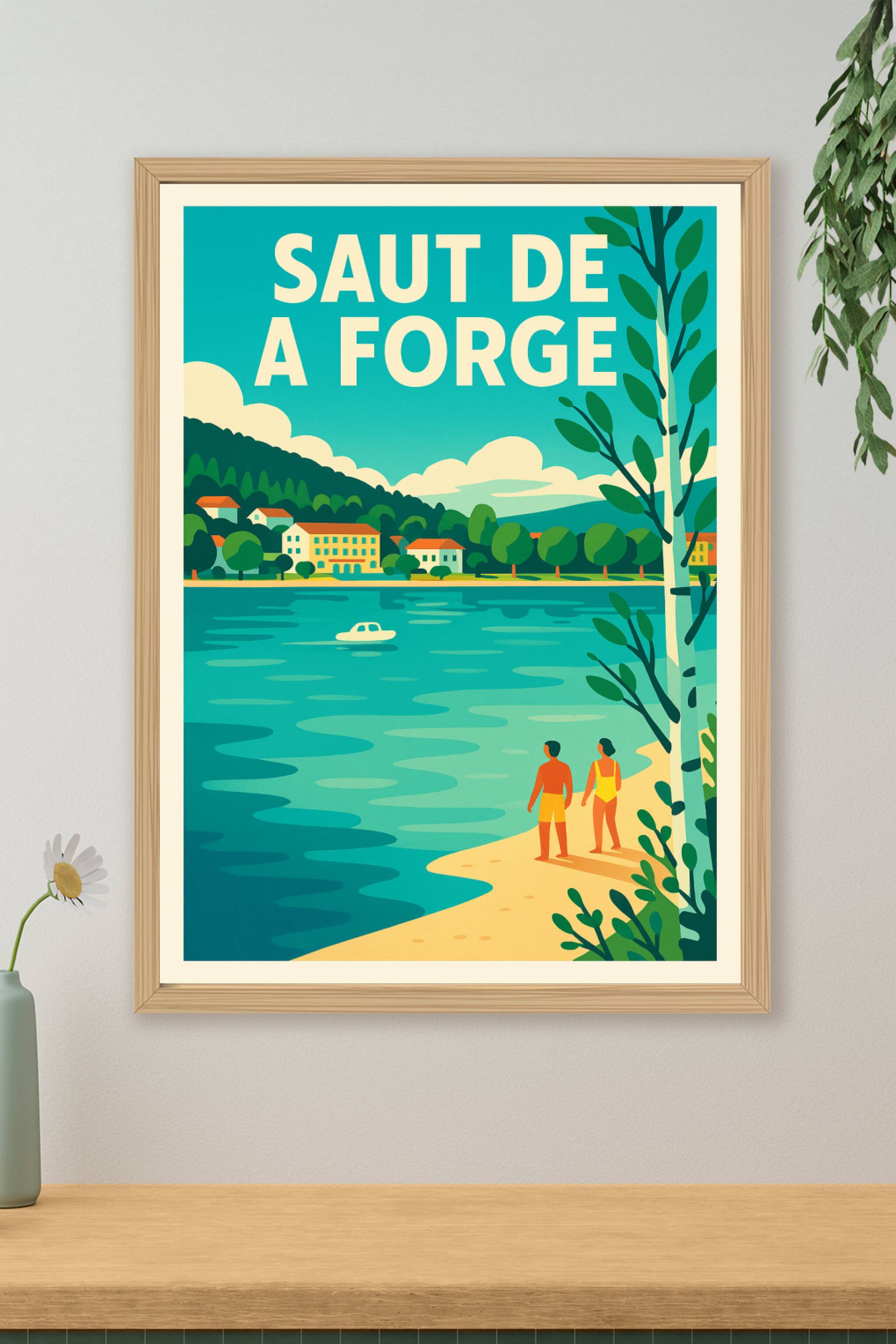 Affiche de Saut de la Forge - Évasion et sérénité au bord de l'eau