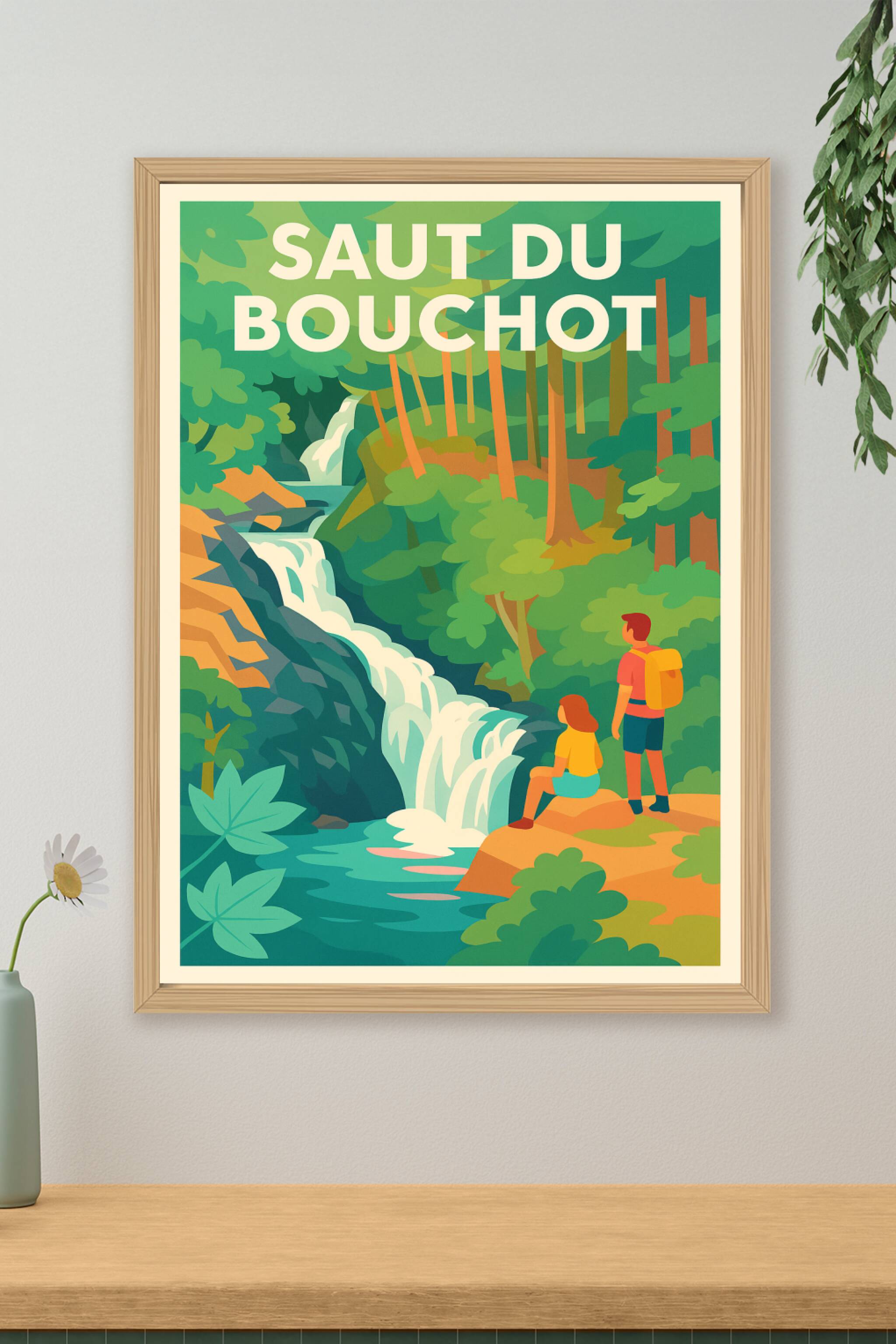 Affiche de Saut du Bouchot - L'éclat sauvage des cascades vosgiennes