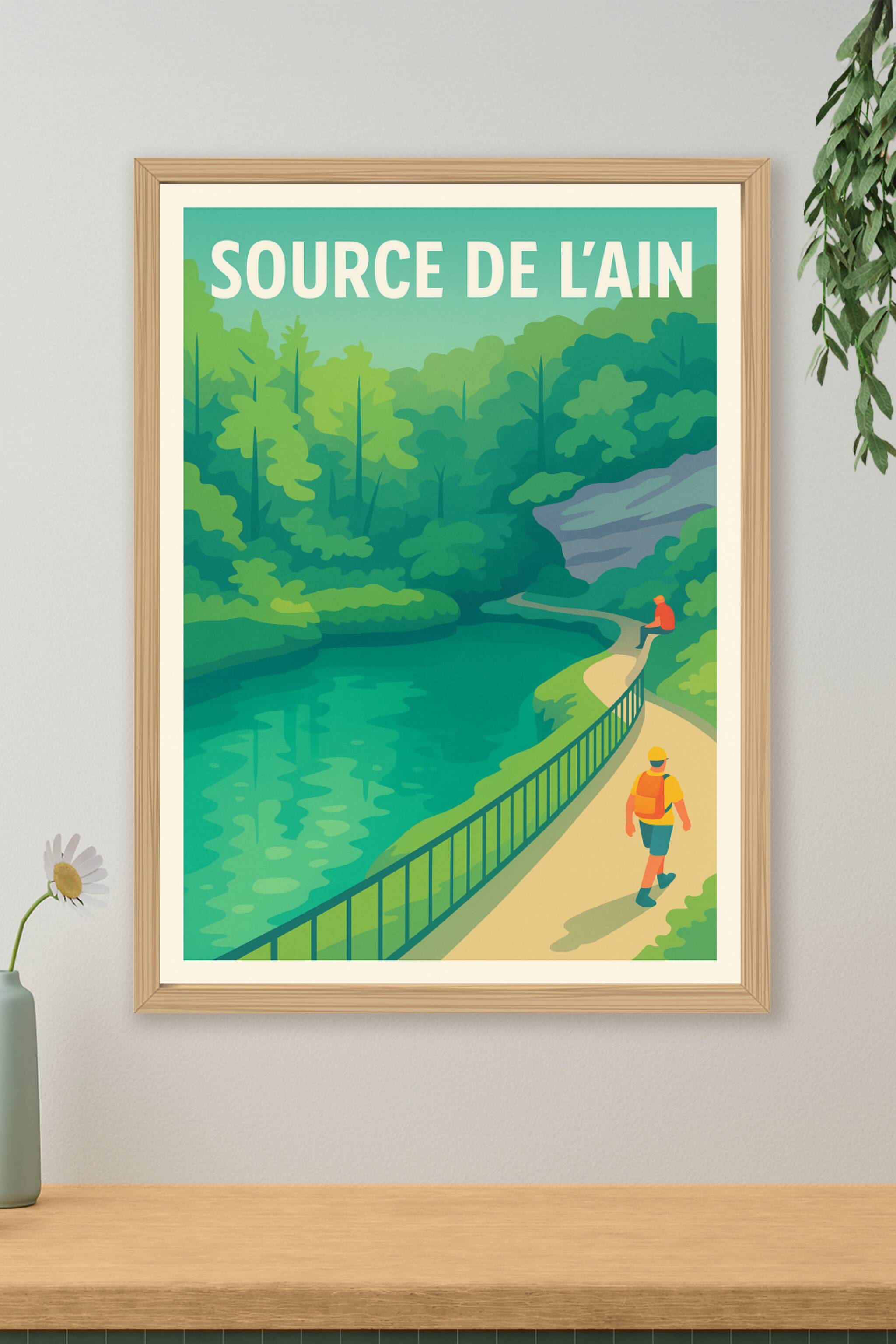 Affiche de Source de l'Ain - Une immersion au cœur de la nature sauvage