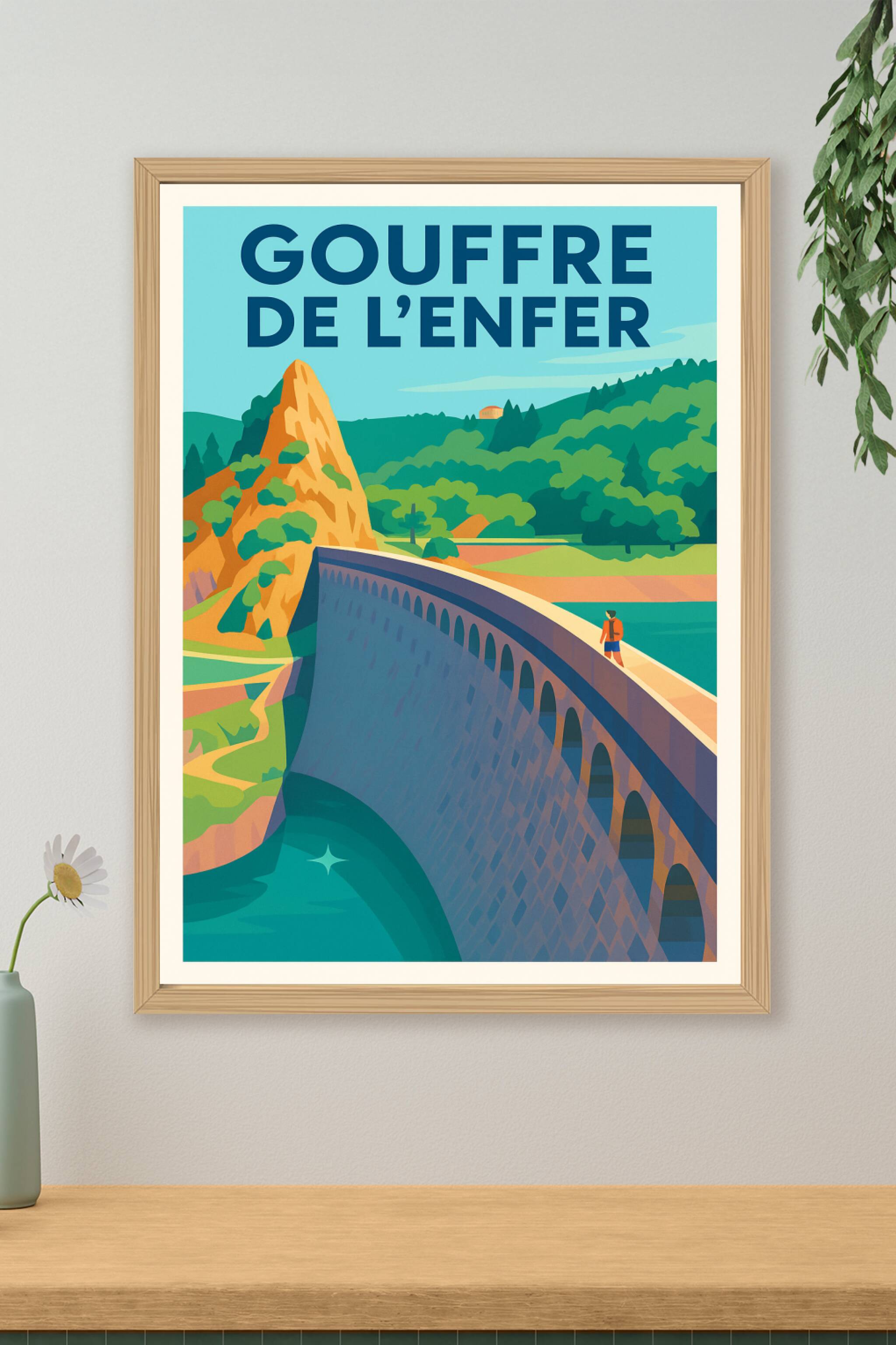 Affiche de Gouffre de l'Enfer - La splendeur sauvage du barrage stéphanois