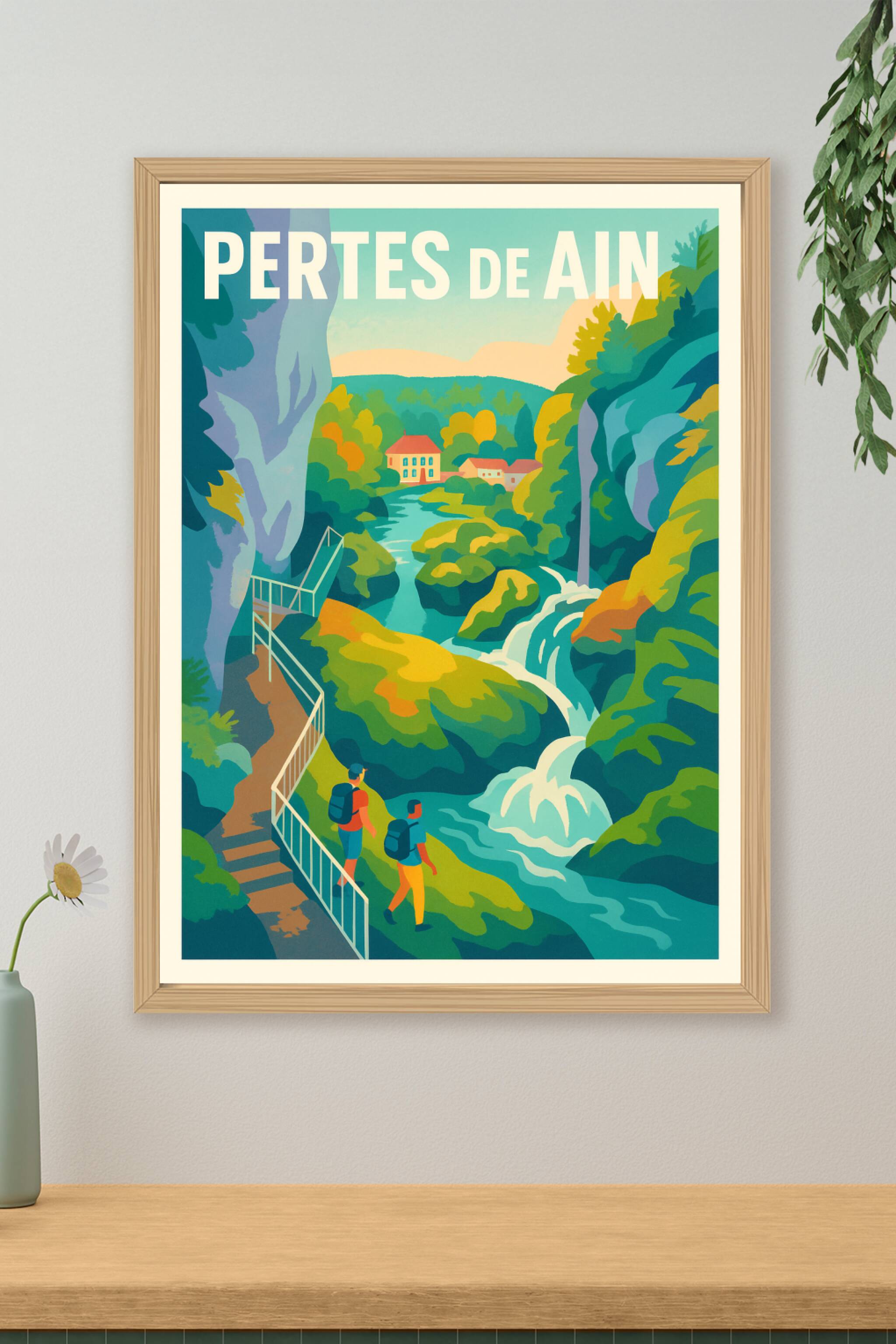 Affiche de Pertes de l'Ain - L'éclat sauvage du Jura
