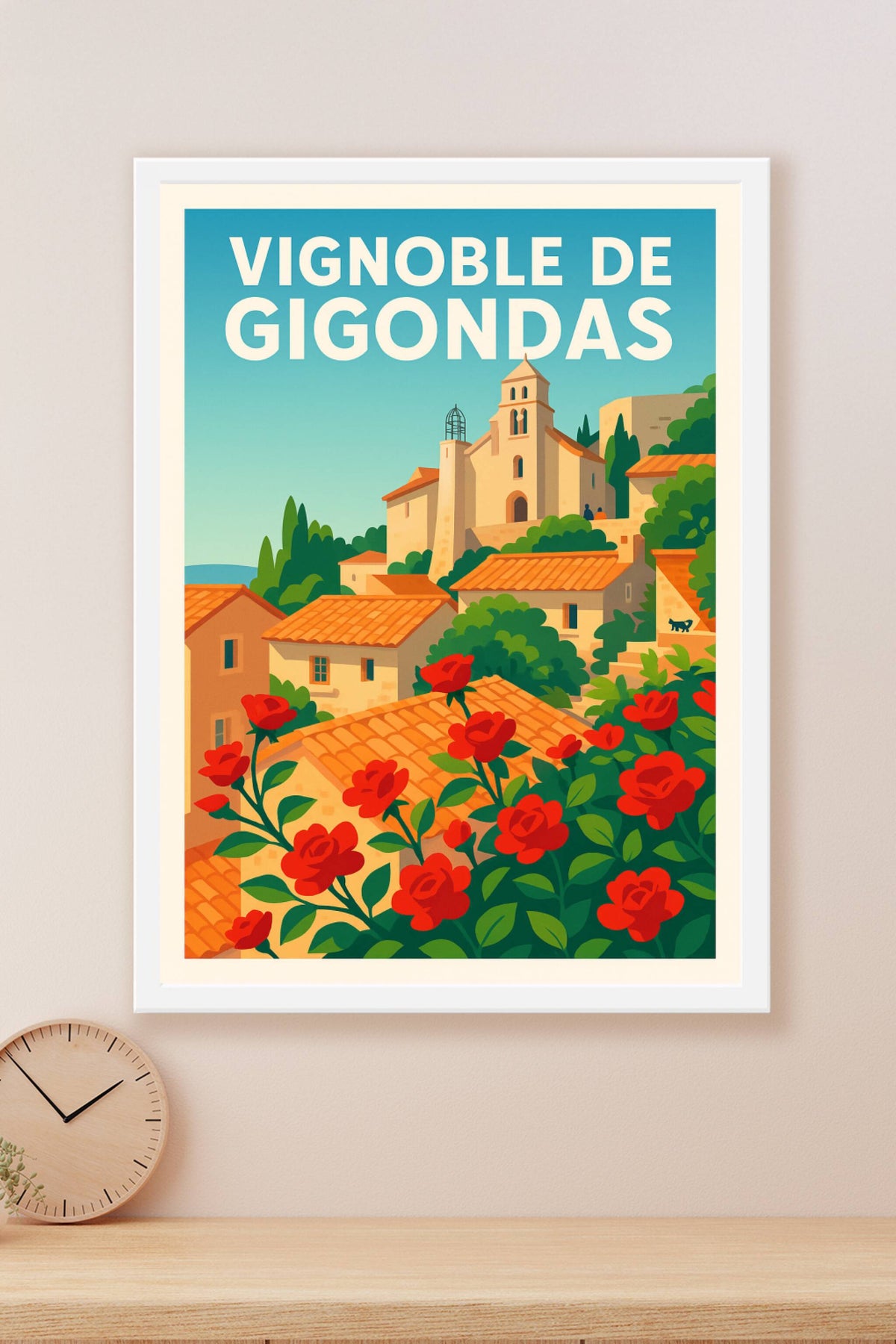 Affiche de Vignoble de Gigondas - L'essence ensoleillée de la Provence