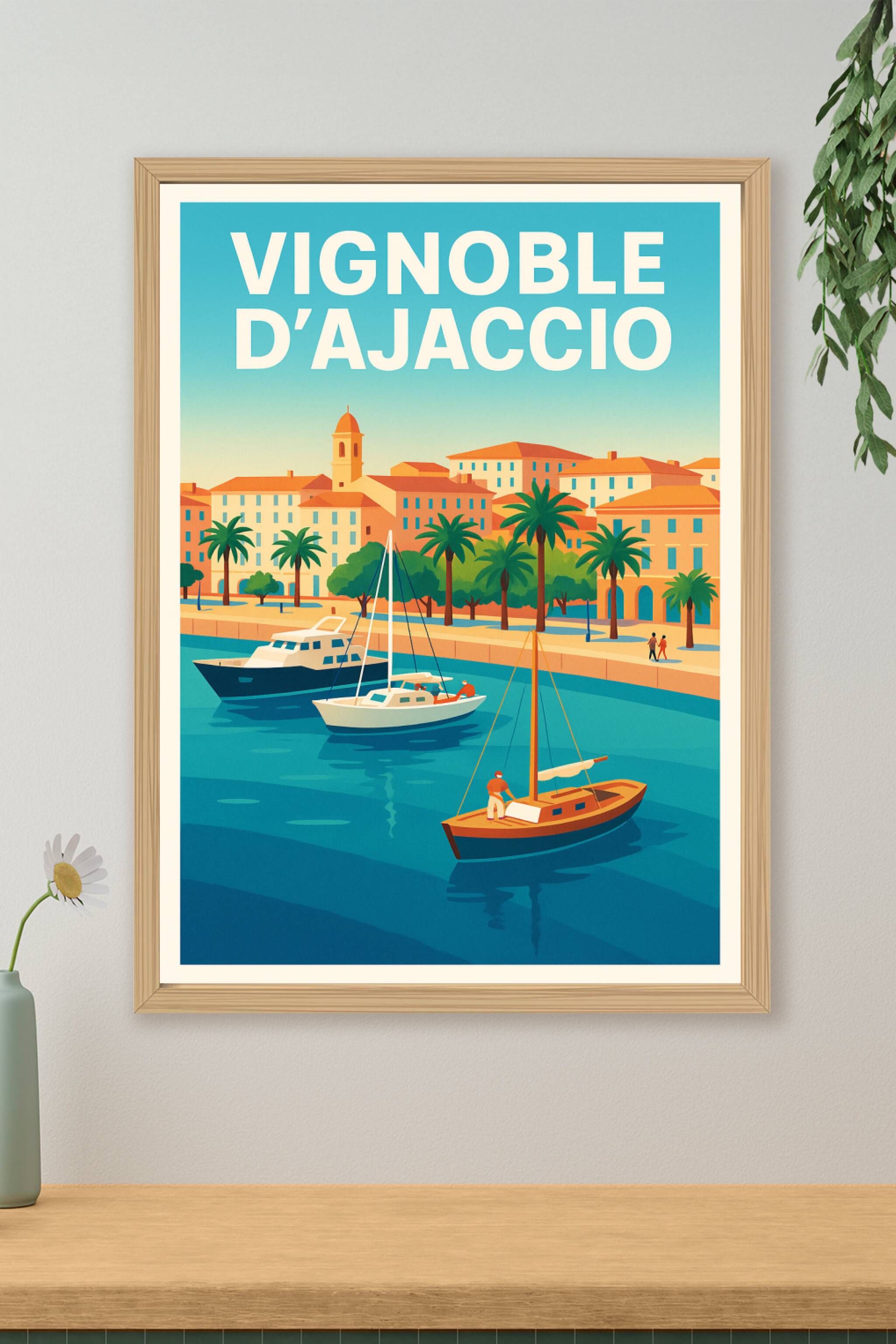 Affiche de Vignoble d'Ajaccio - L'élégance solaire de la cité impériale