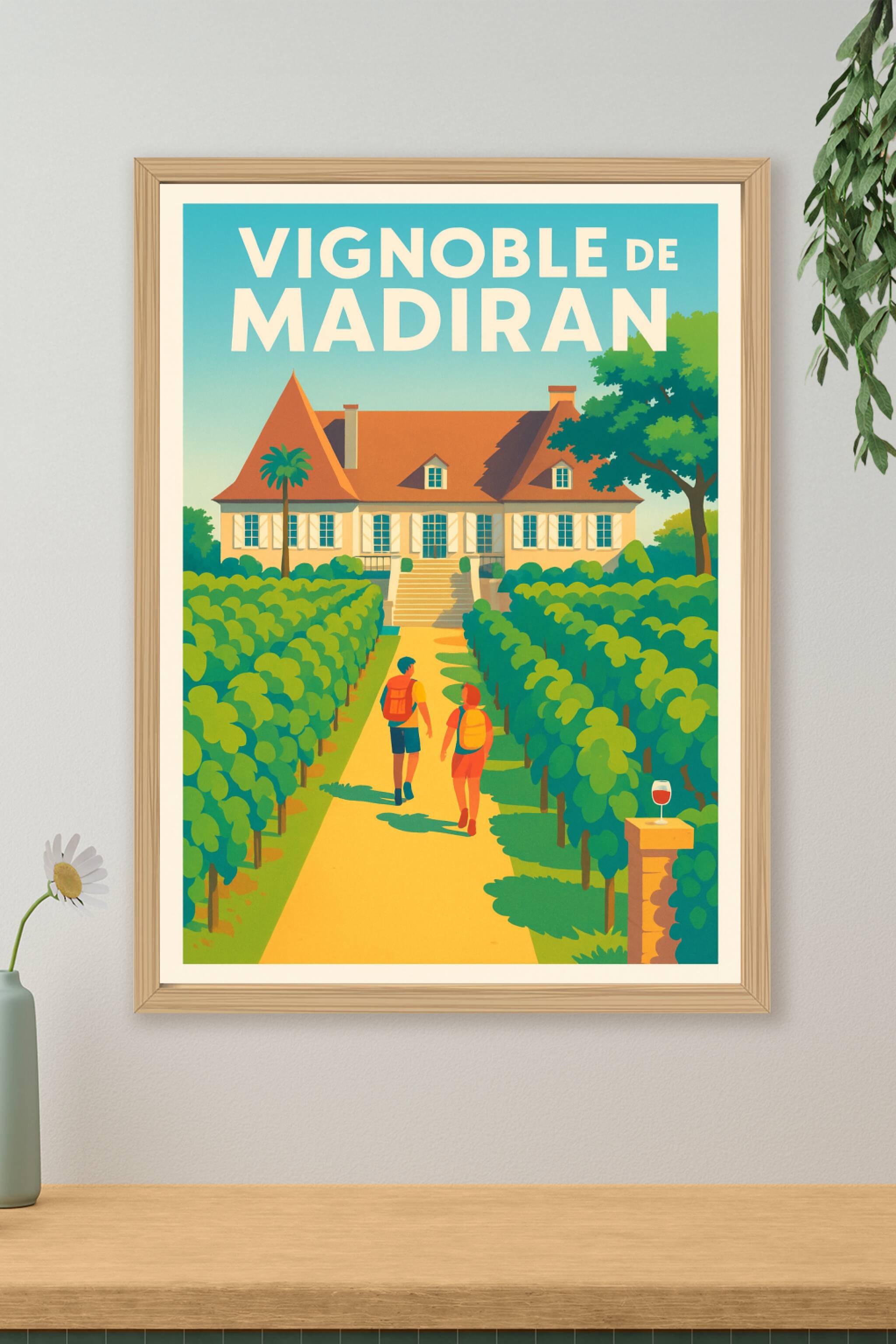 Affiche de Vignoble de Madiran - L'élégance du Sud-Ouest en une affiche