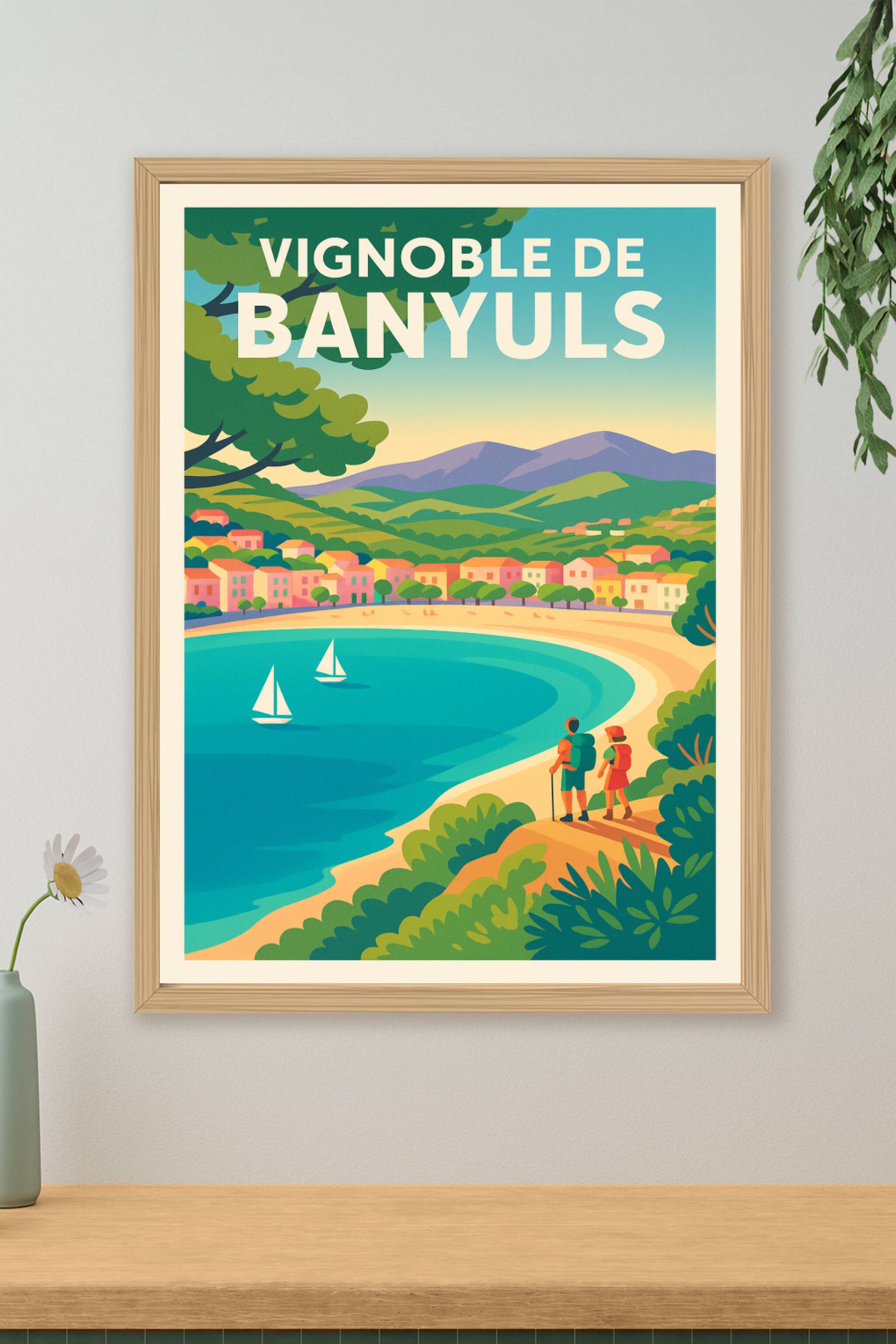 Affiche de Vignoble de Banyuls - L'éclat de la Méditerranée entre mer et montagnes