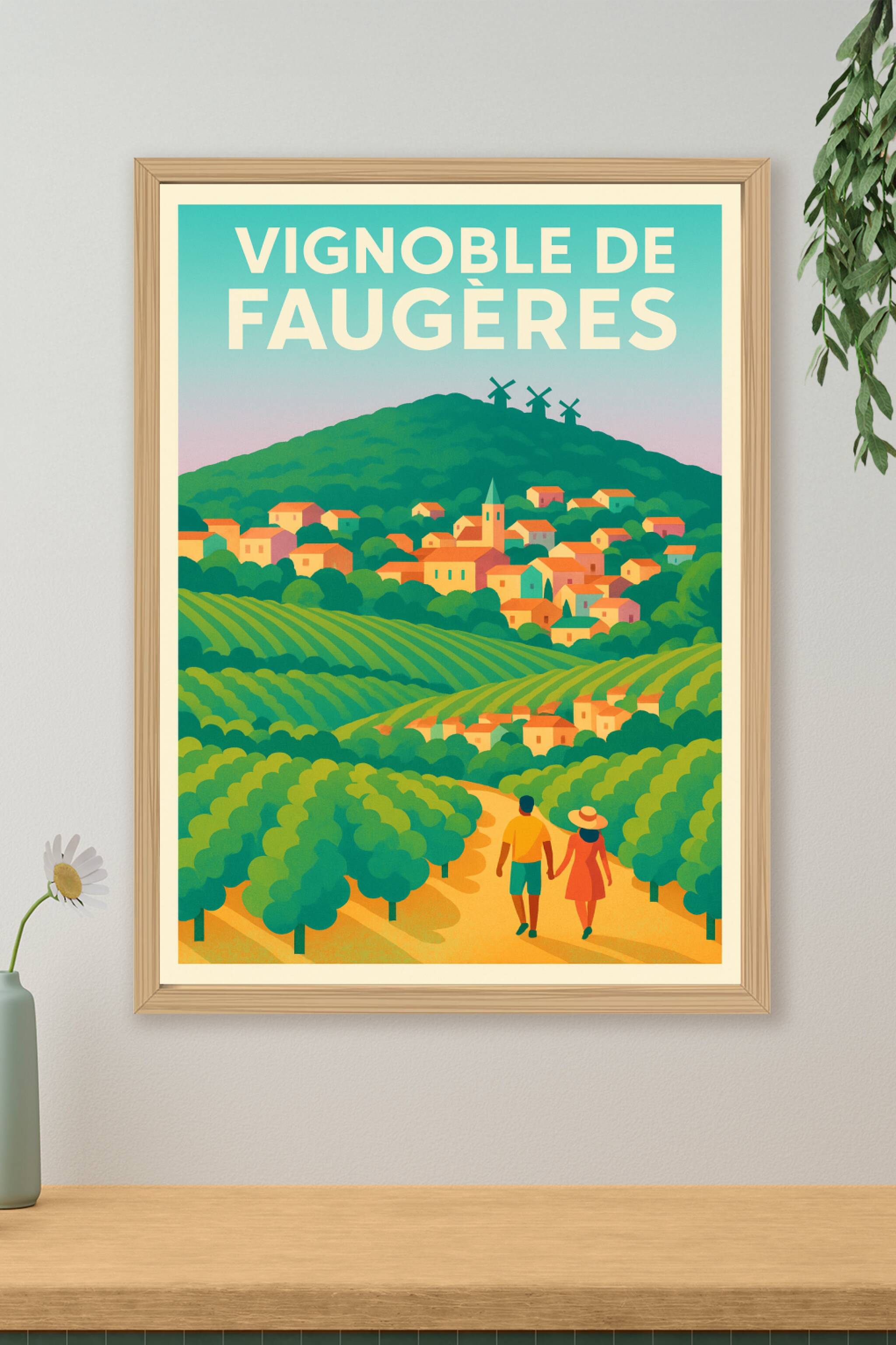 Affiche de Vignoble de Faugères - L'élégance des terroirs de schiste