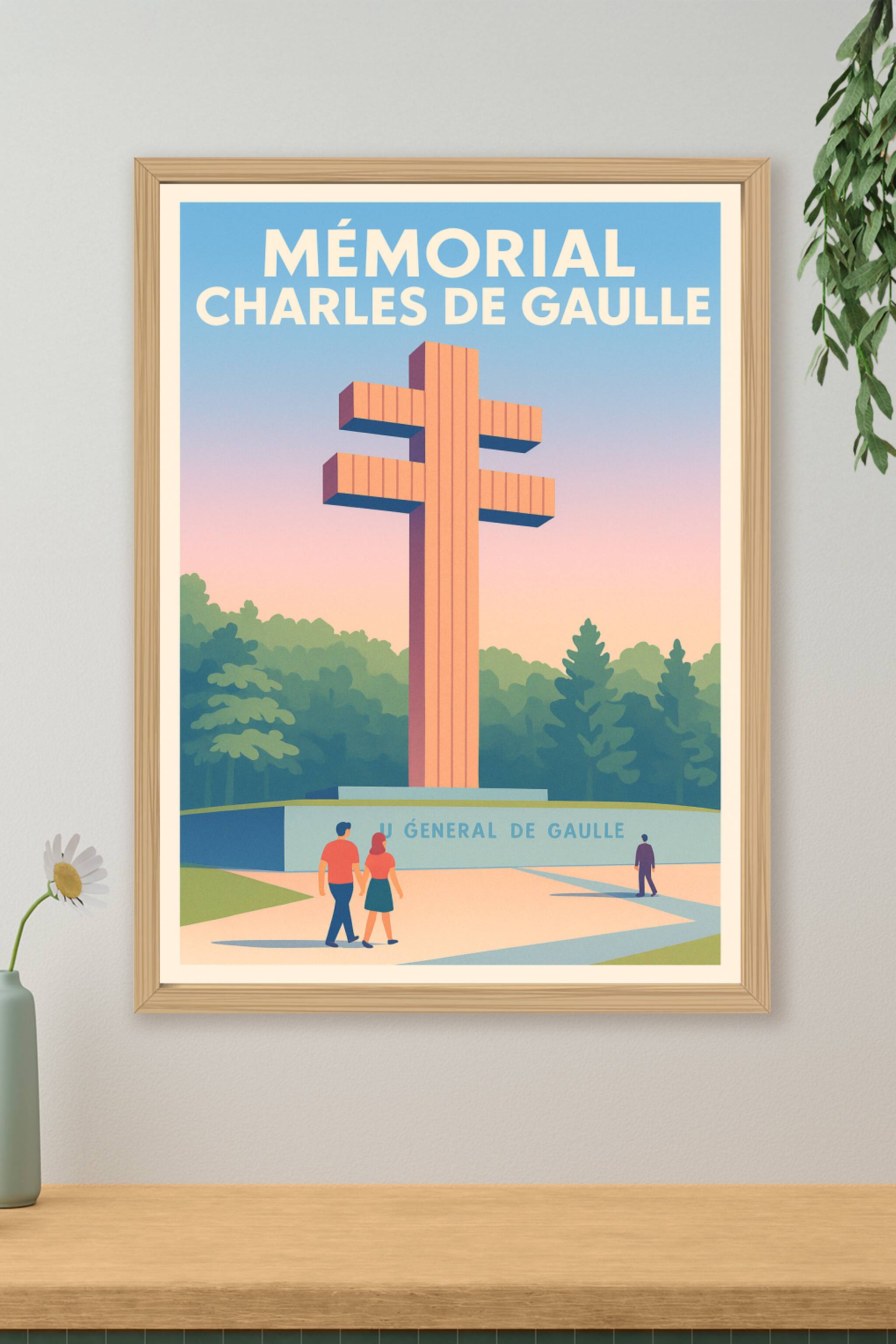 Affiche de Mémorial Charles de Gaulle - Un hommage historique au cœur de la France