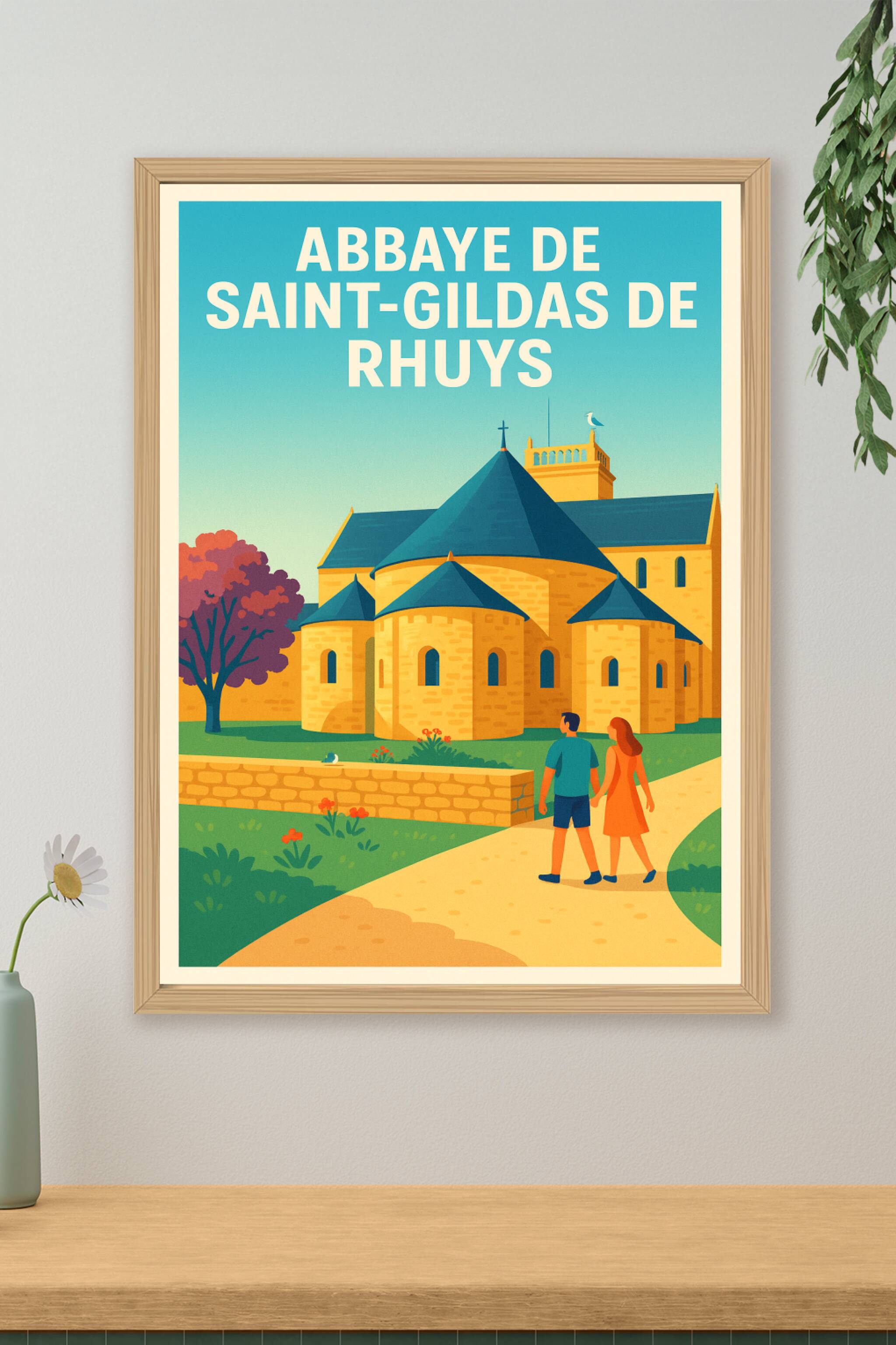 Affiche de Saint-Gildas-de-Rhuys - Sérénité bretonne au bord de l'océan