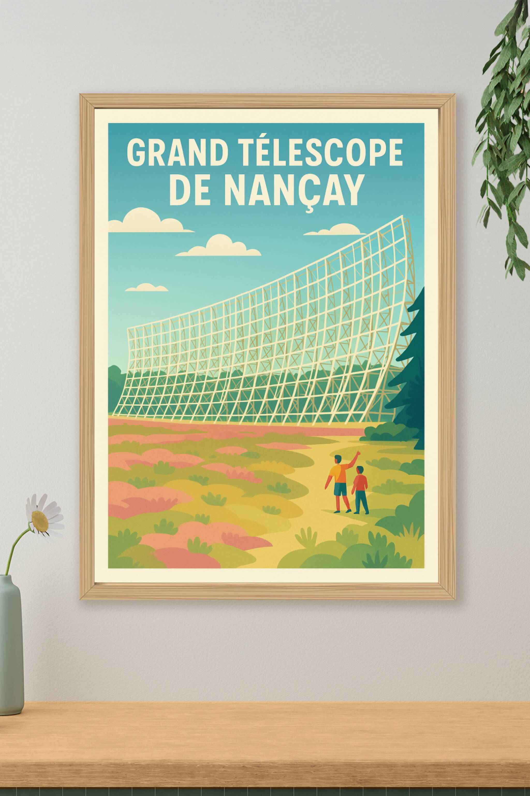 Affiche de Grand Télescope de Nançay - Un voyage monumental au cœur des étoiles