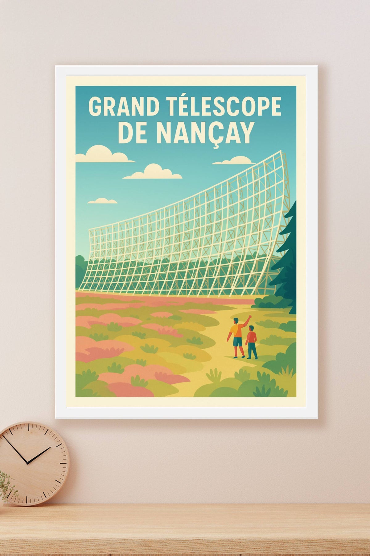 Affiche de Grand Télescope de Nançay - Un voyage monumental au cœur des étoiles