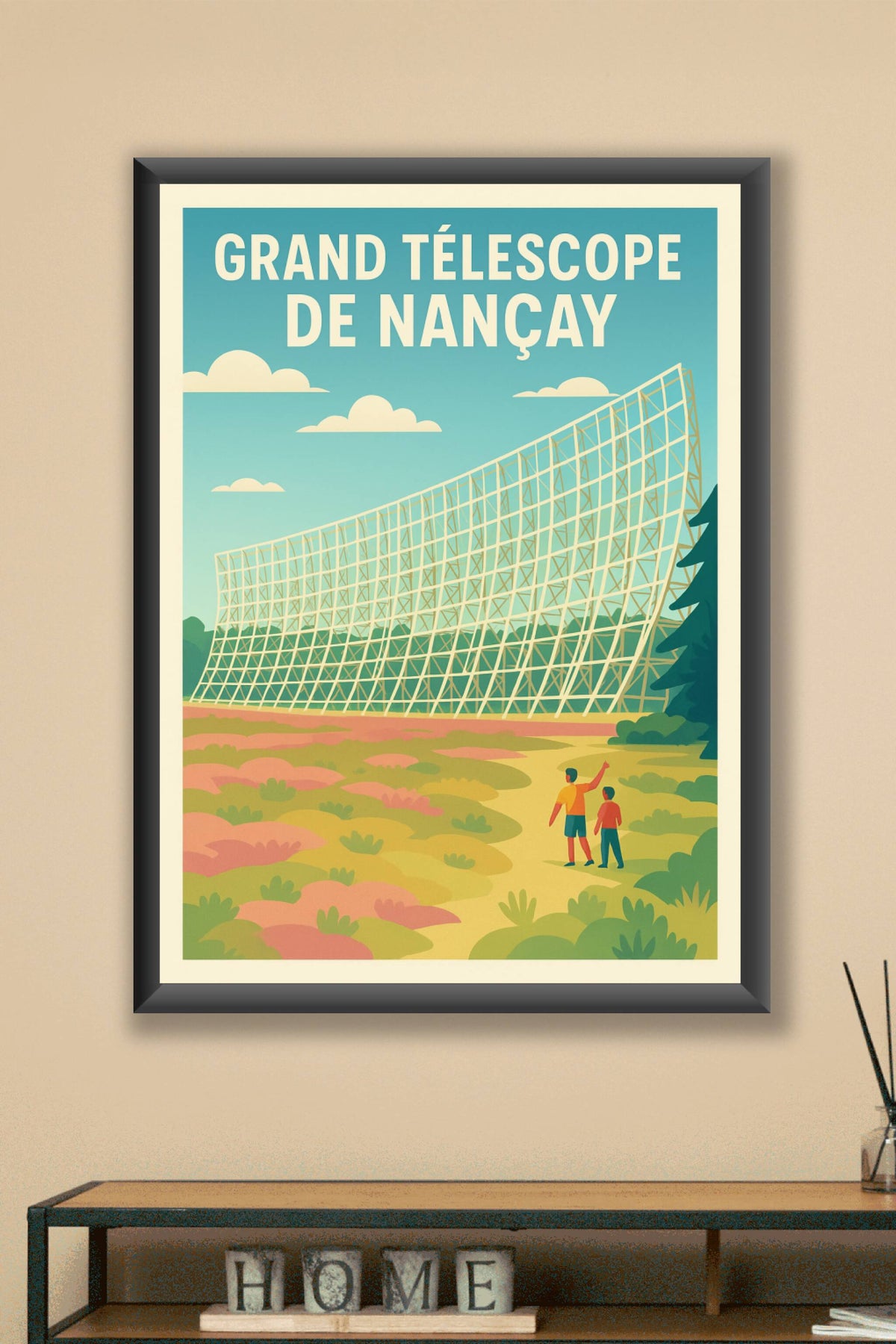 Affiche de Grand Télescope de Nançay - Un voyage monumental au cœur des étoiles