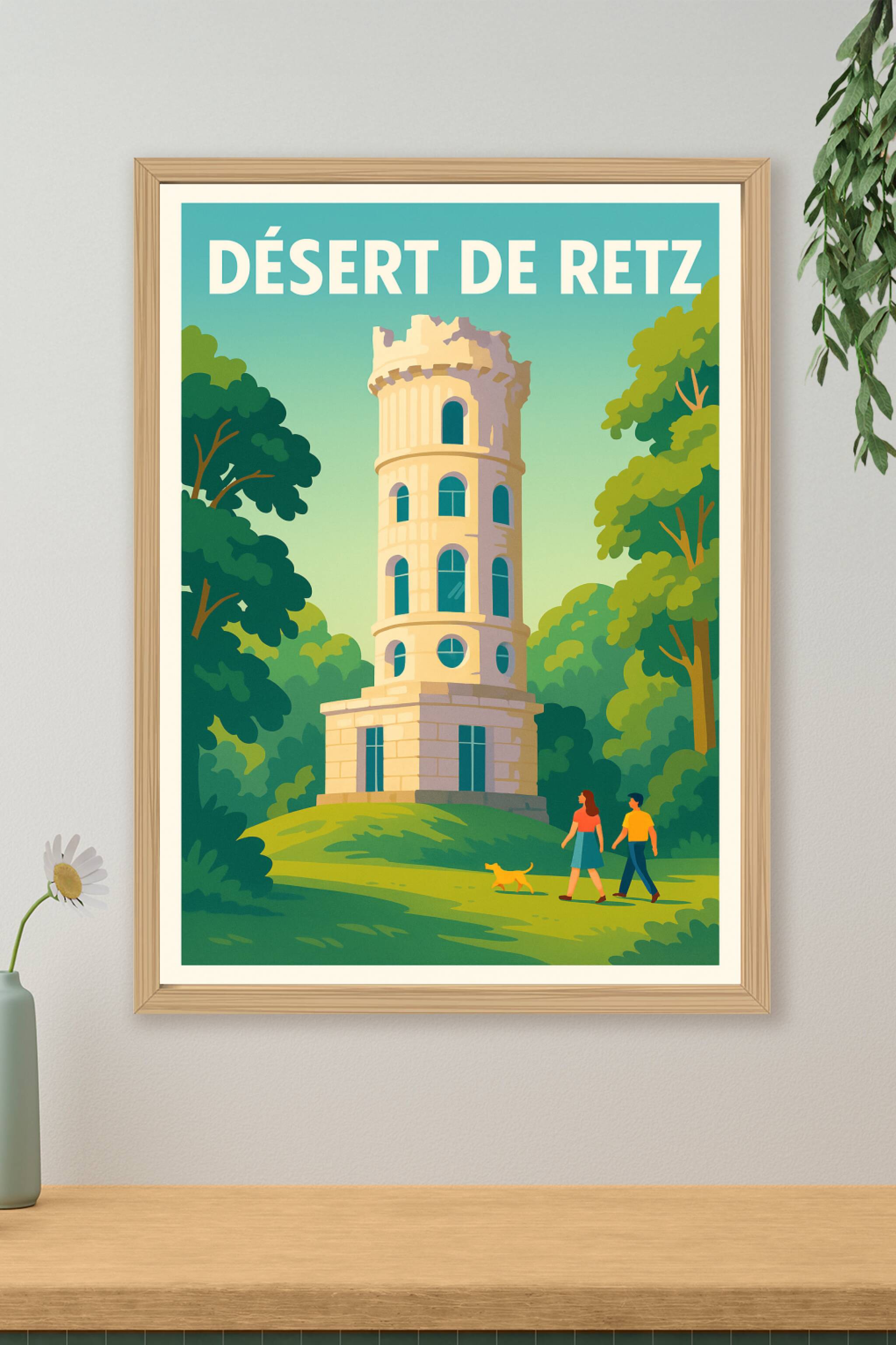 Affiche de Désert de Retz - L'élégance intemporelle de la Colonne Détruite
