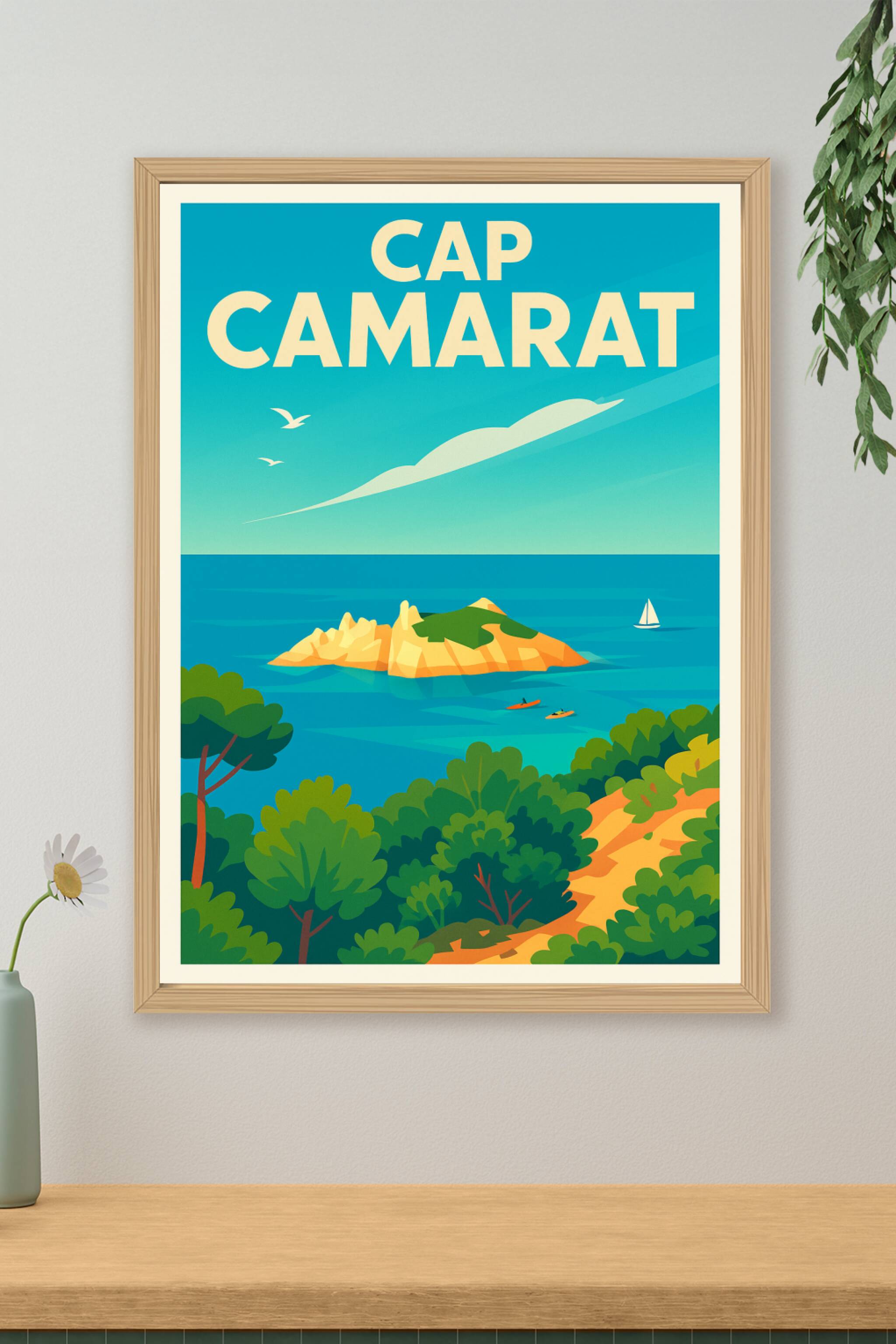 Affiche de Cap Camarat - L'éclat de la Méditerranée dans votre intérieur
